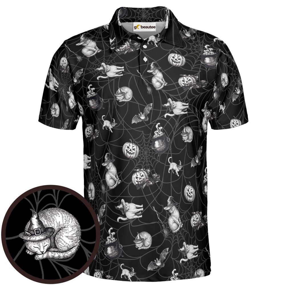 Vintage Witchy Cat Halloween - Men - 1