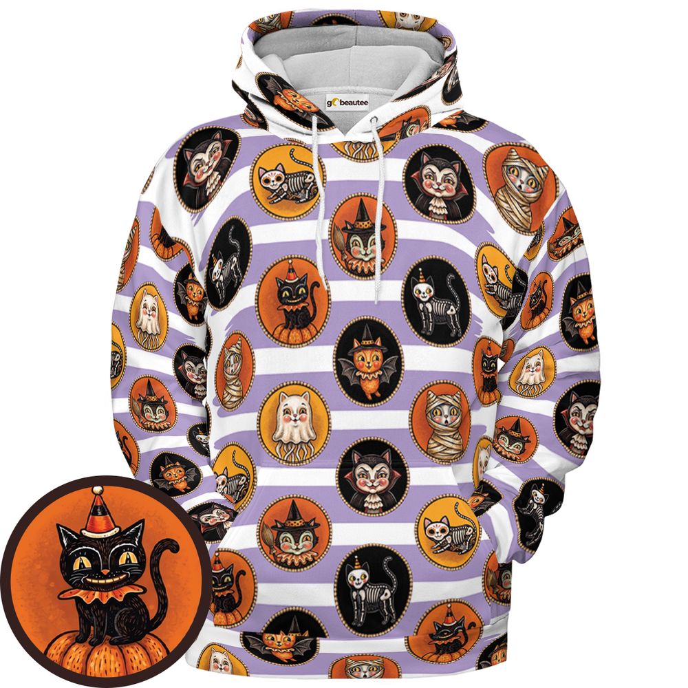 The Feline Boo Crew - Pullover Hoodie - 1