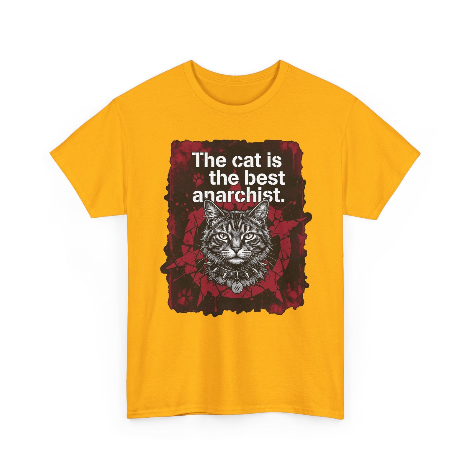 Anarchist Cat T-Shirt "The Cat Is the Best Anarchist"