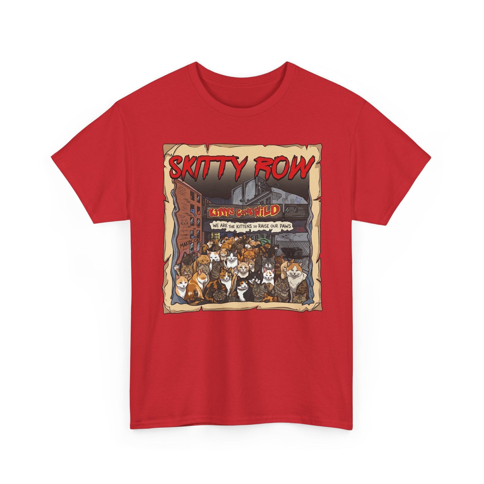 Skitty Row Cat Parody T-Shirt
