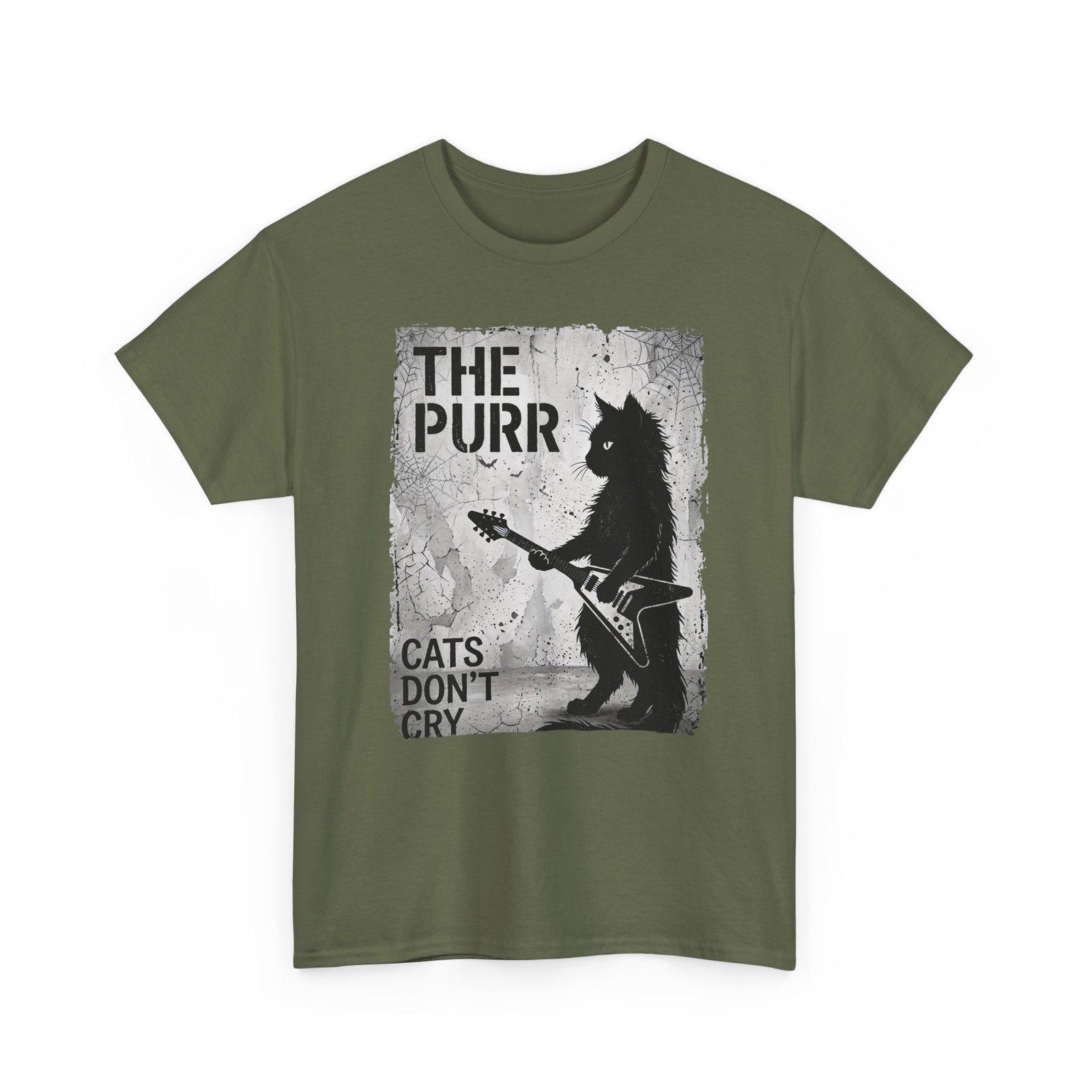 Purr Cats Don't Cry T-Shirt — Cute Cat Graphic Tee