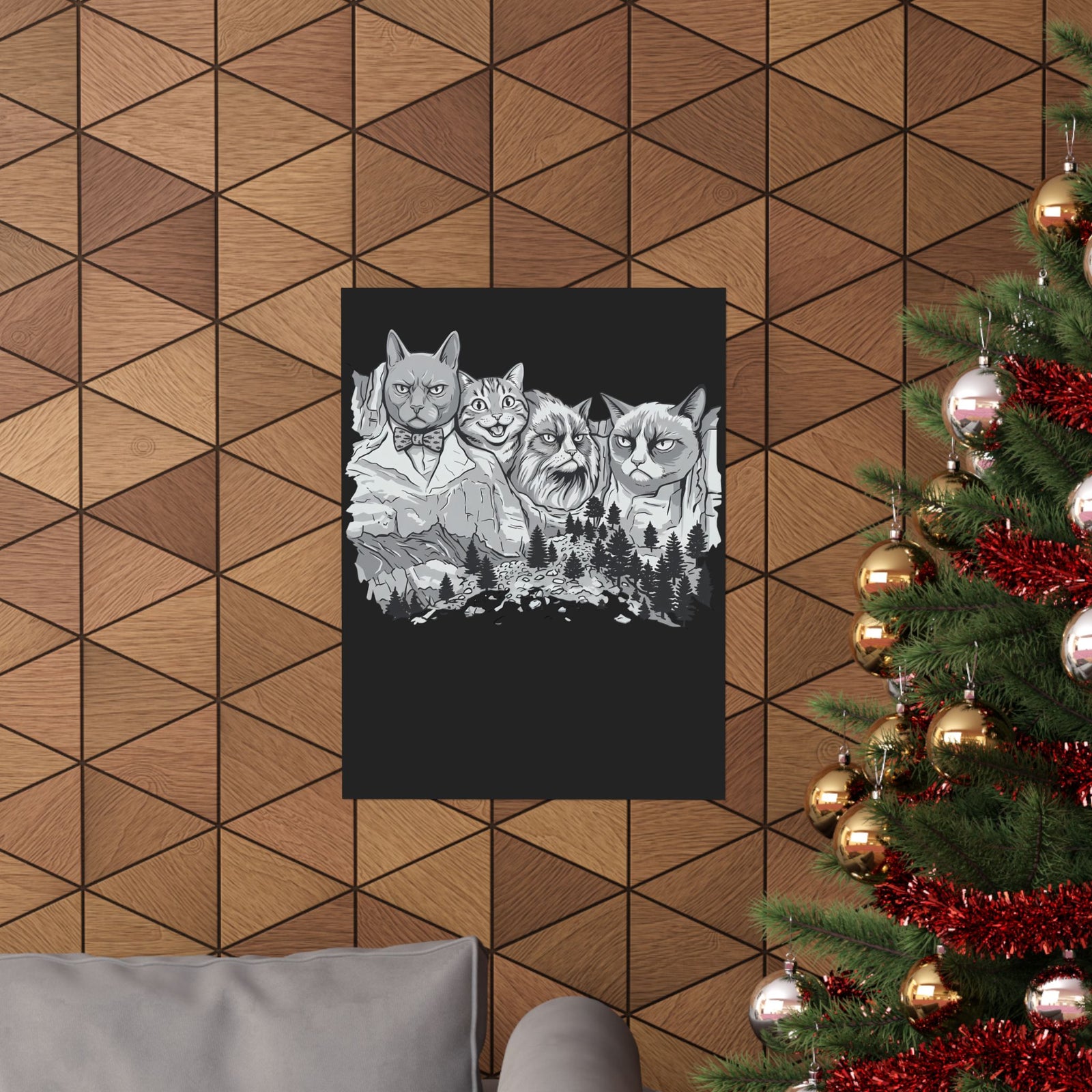 Rushmeow Graphic Poster — Cat Lover Poster