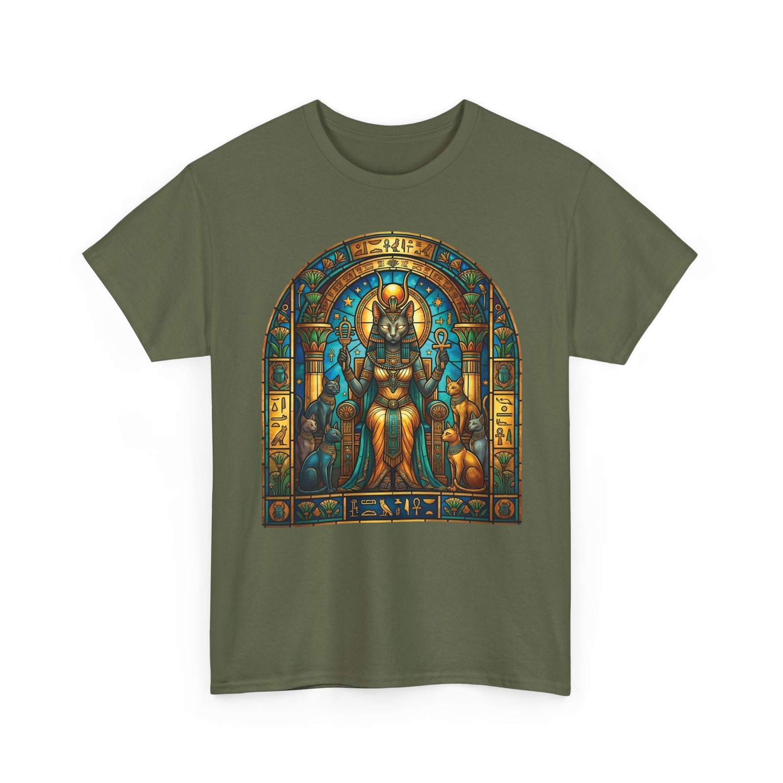 Bastet Goddess of Cats T-Shirt — Egyptian Cat Deity Tee