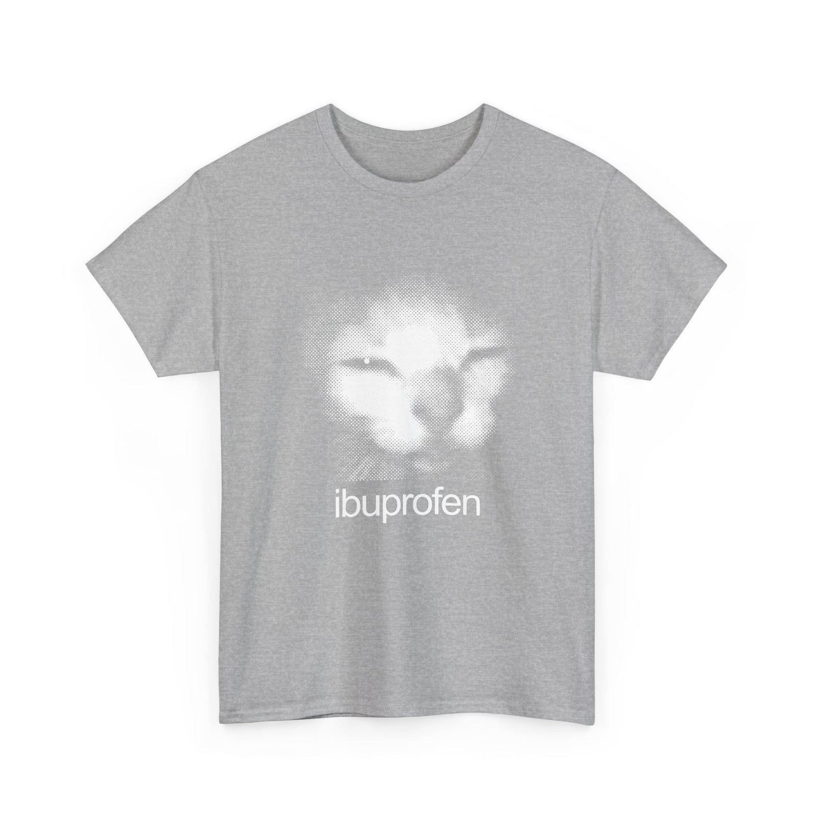 Funny Cat Meme Ibuprofen T-Shirt Humorous Pain Relief Graphic Tee