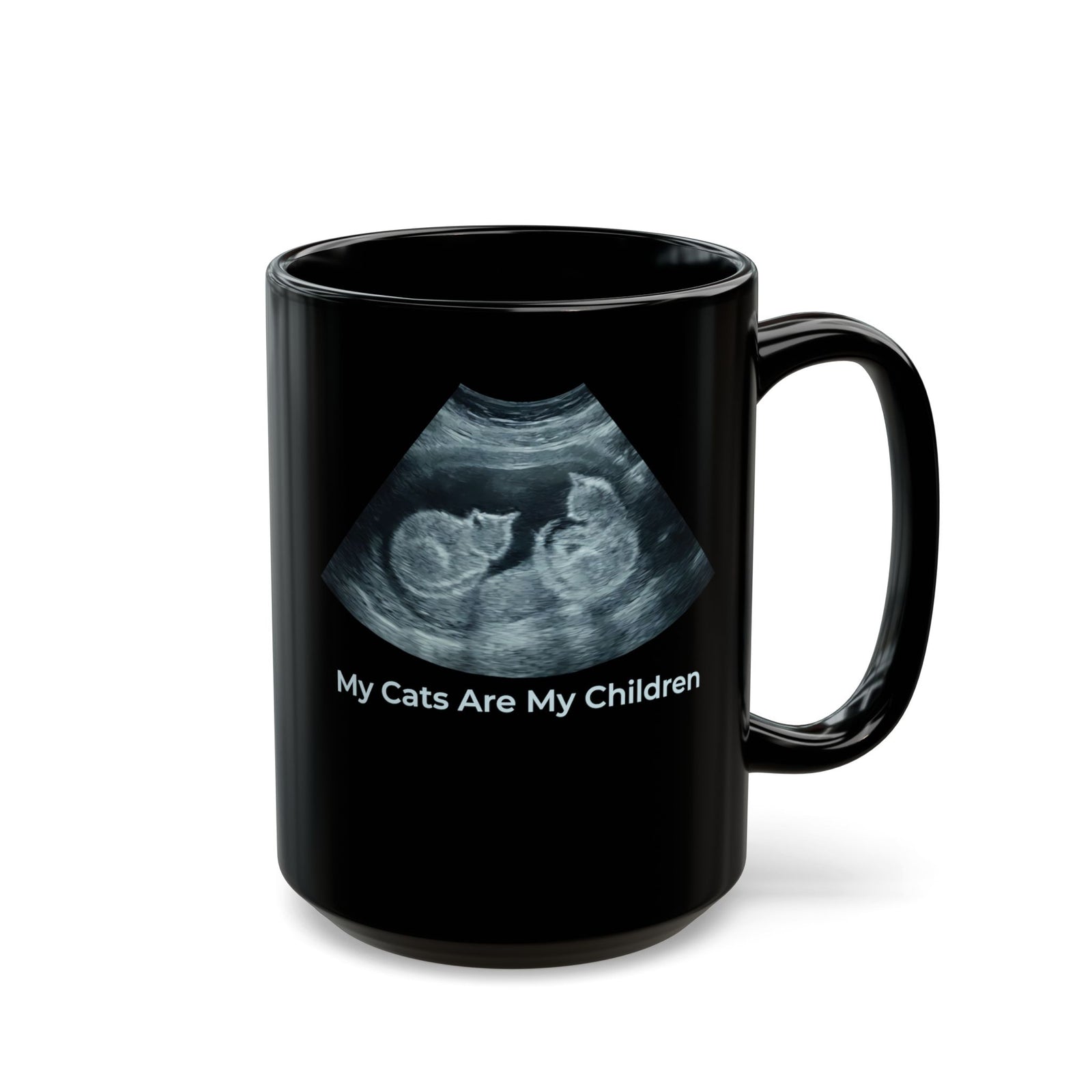 My Cats Are My Children Black Mug — Cat Lover Mug