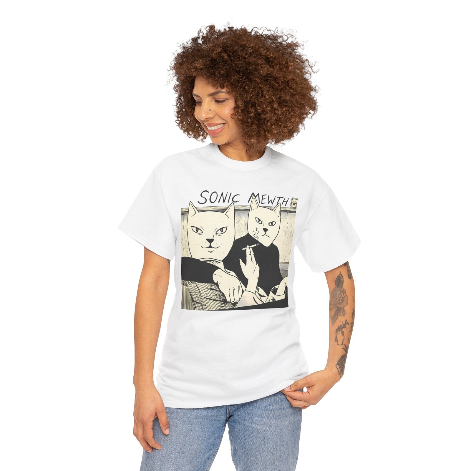 Funny Cat Parody T-Shirt — Cute Satirical Cat Tee