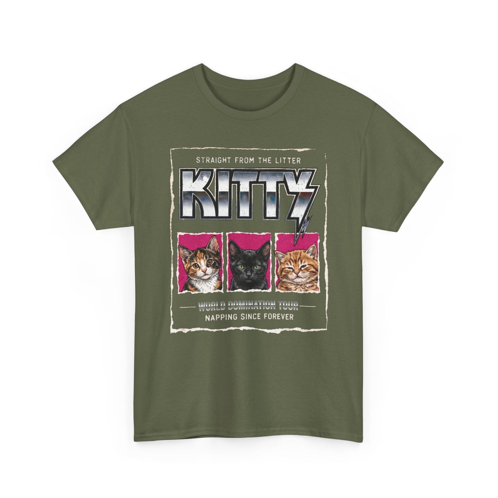 Straight From the Litter Kitty T-Shirt Funny Cat Lover Tee