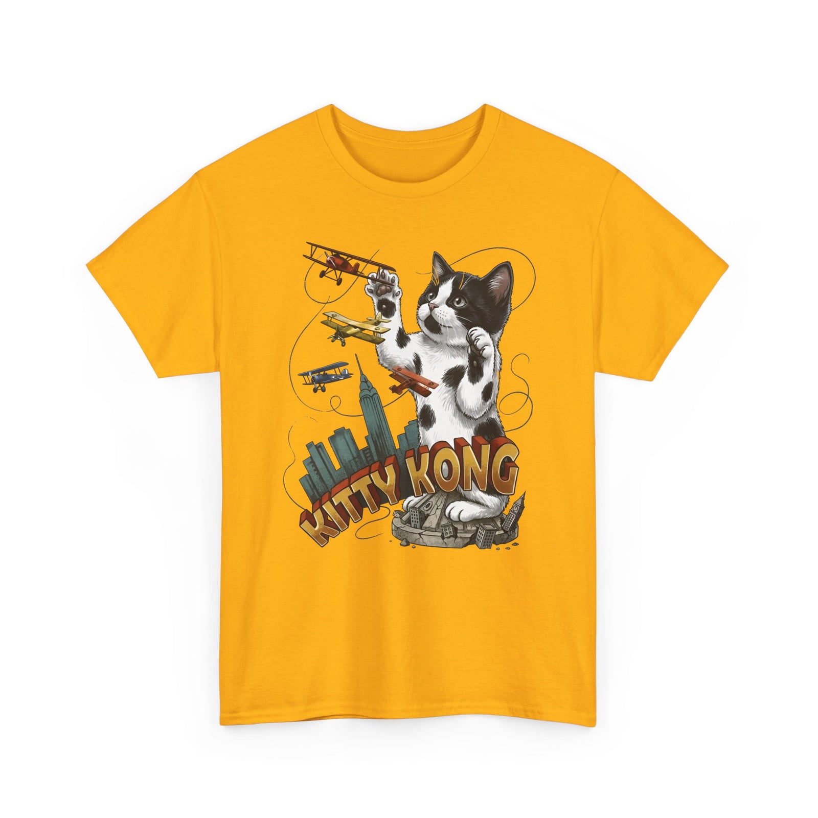 Kittie Kong Parody Cat T-Shirt — Funny Vintage-Style Cat Tee