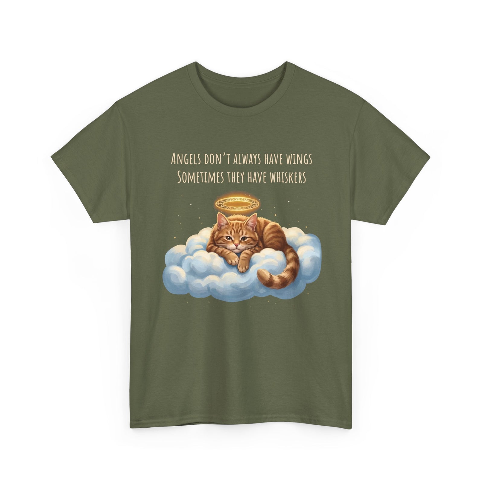 Cat T-Shirt — "Angels Don't Always Have Wings, Sometimes They Have Whiskers"
