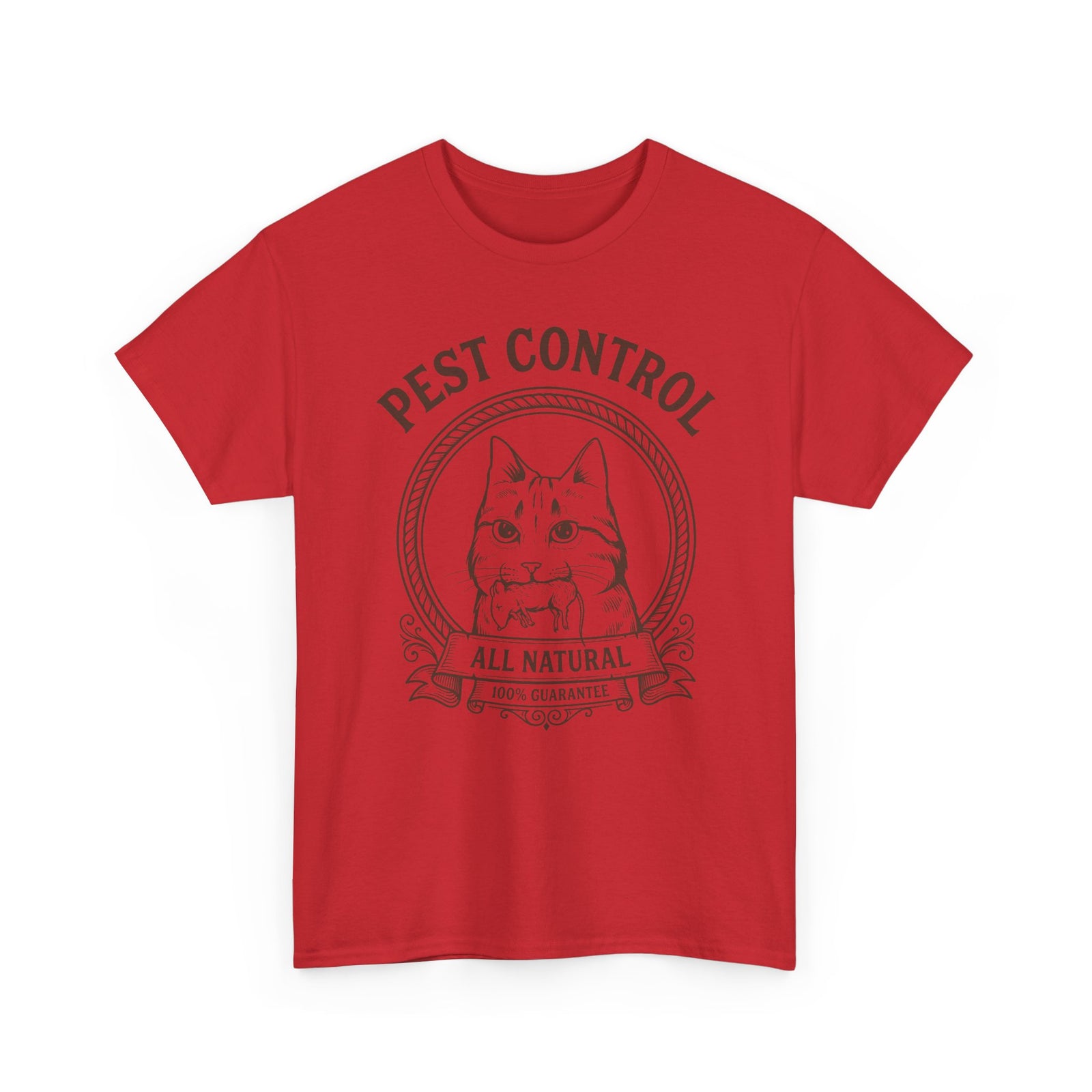 All Natural Pest Control – Funny Cat T-Shirt