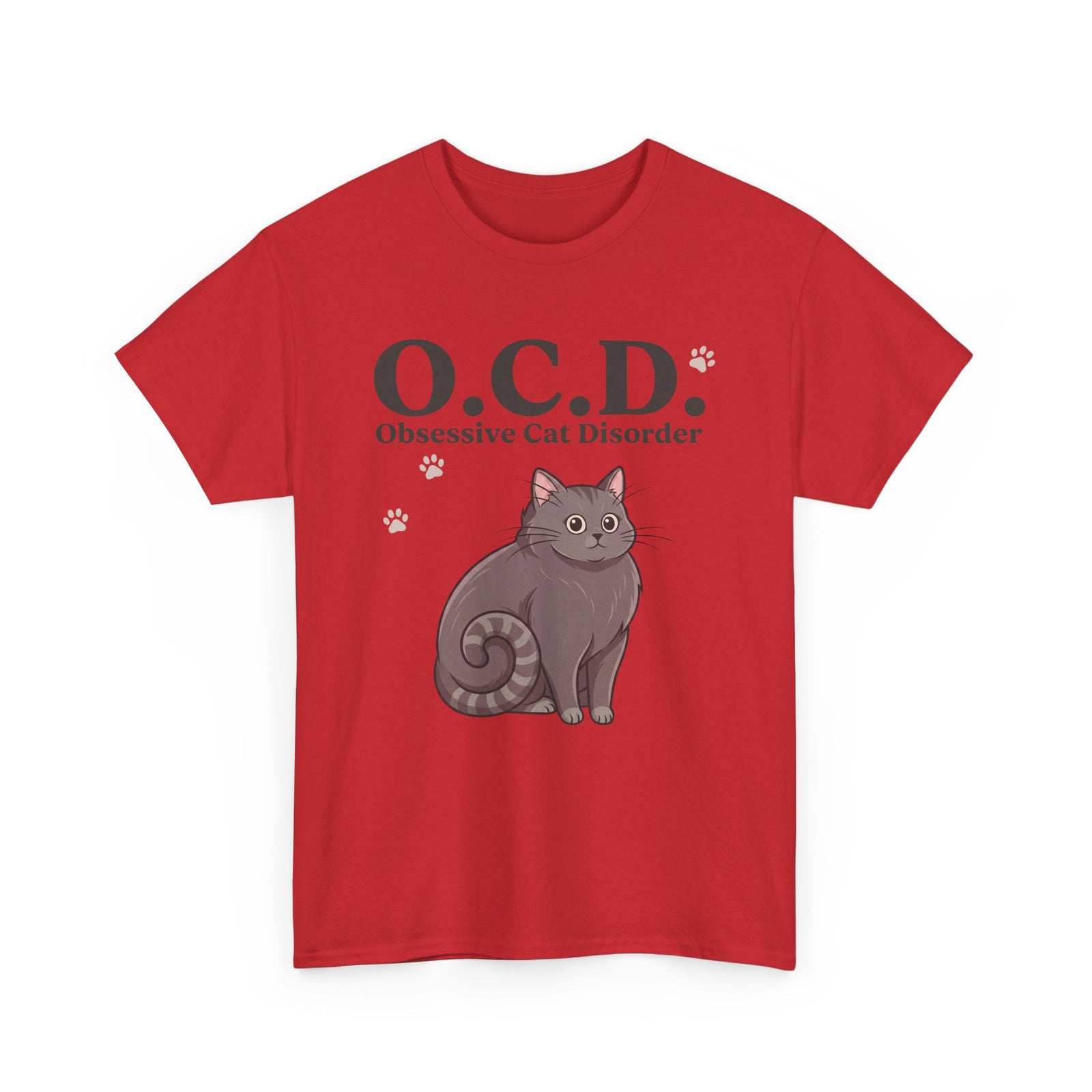 Obsessive Cat Disorder T-Shirt — O.C.D. Cat Lover Tee