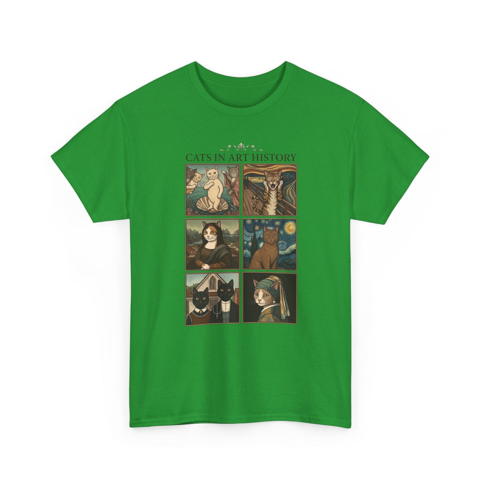 Cats in Art History T-Shirt — Vintage Art Cat Tee for Cat Lovers & Art Fans