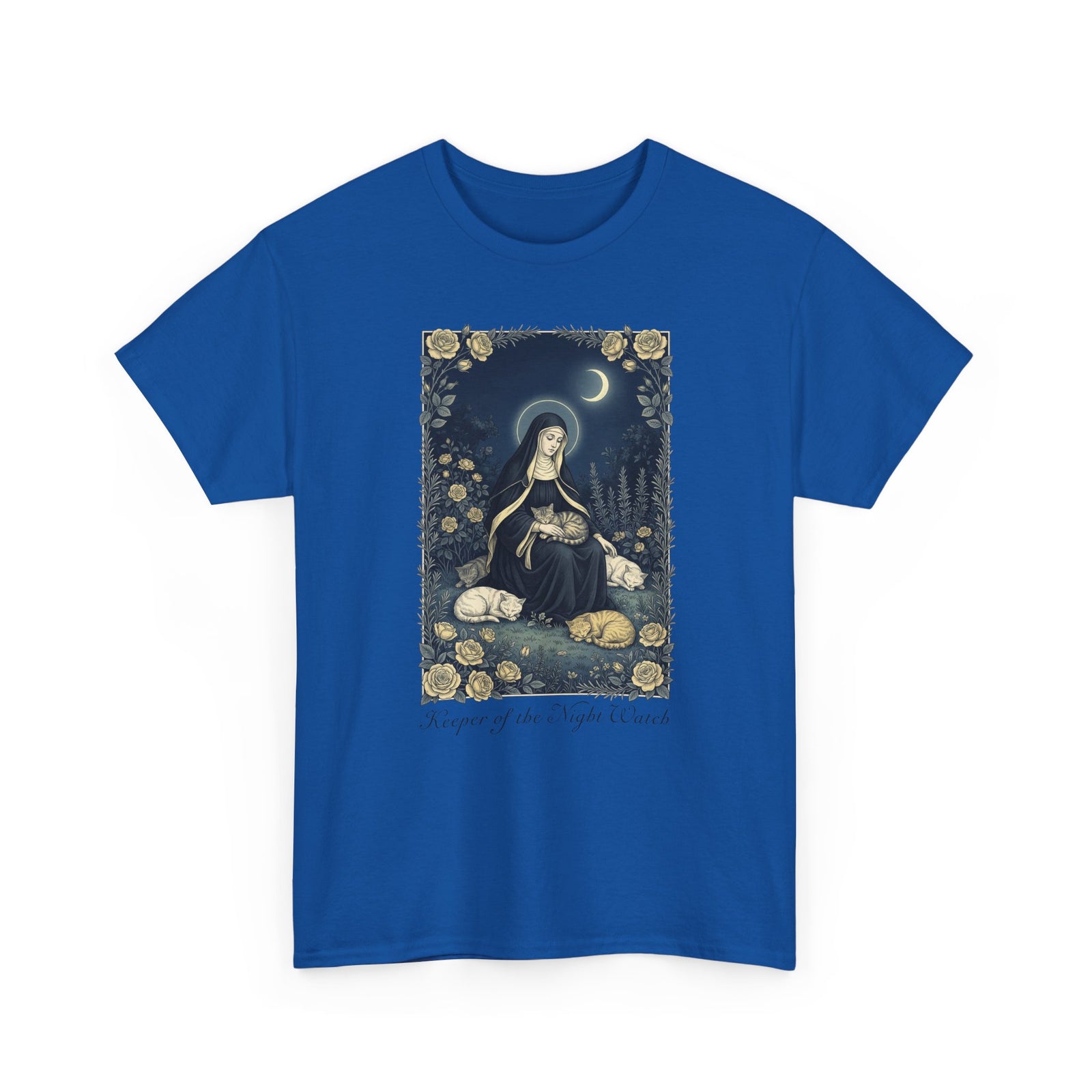 Keeper of the Night Watch Gertrude of Nivelles Cats T-Shirt