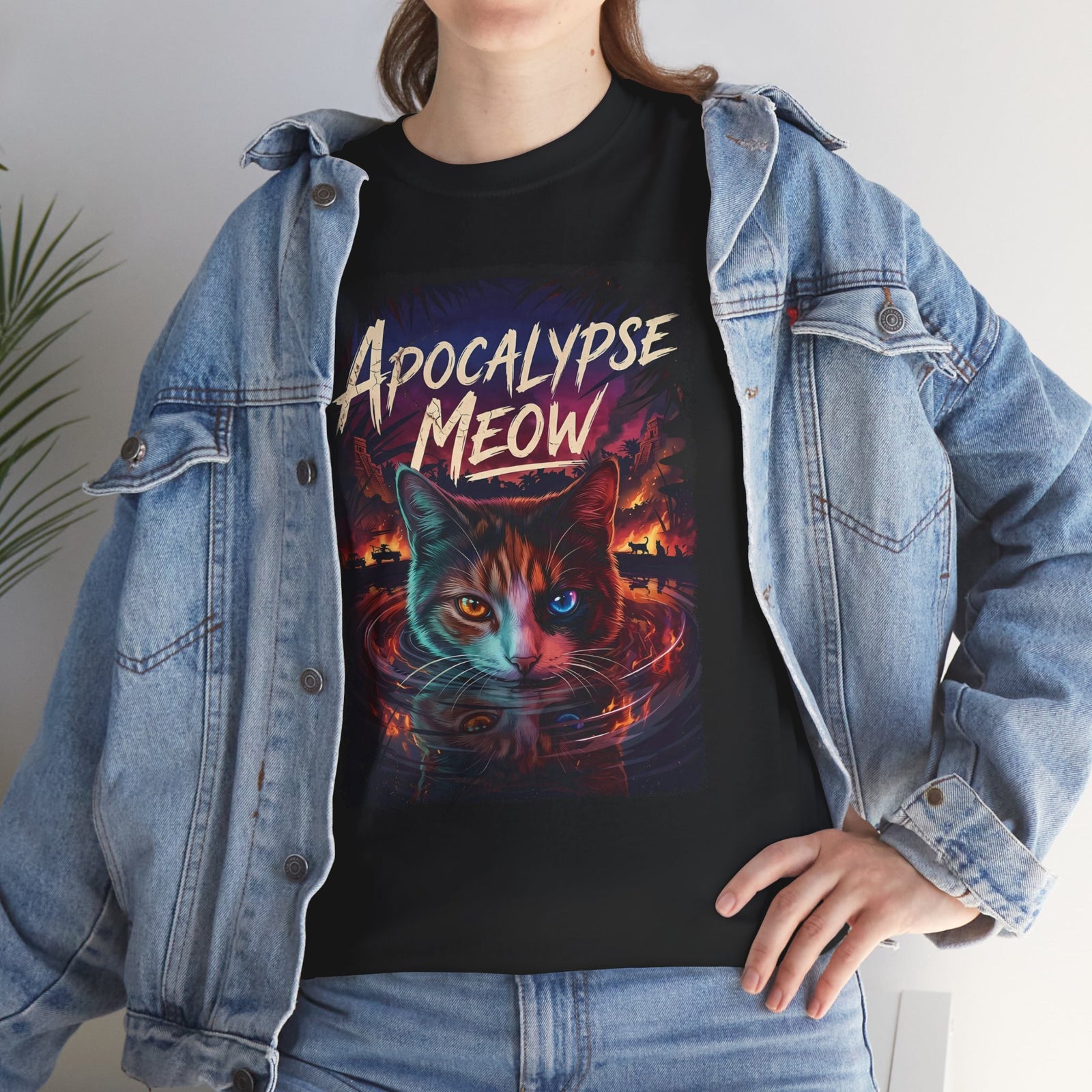 Apocalypse Meow T-Shirt — Cute Post-Apocalyptic Cat Graphic Tee