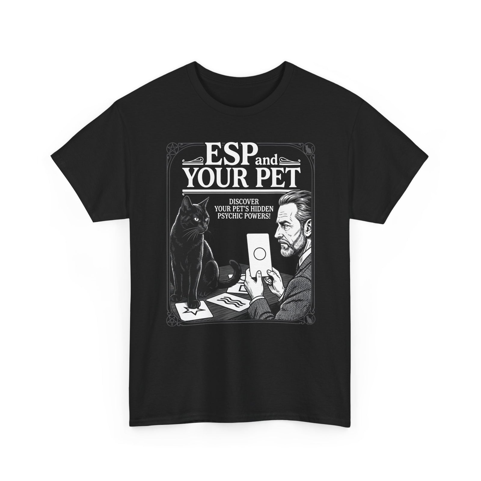 ESP & Your Pet Cat T-Shirt — Psychic Cat Lover Tee