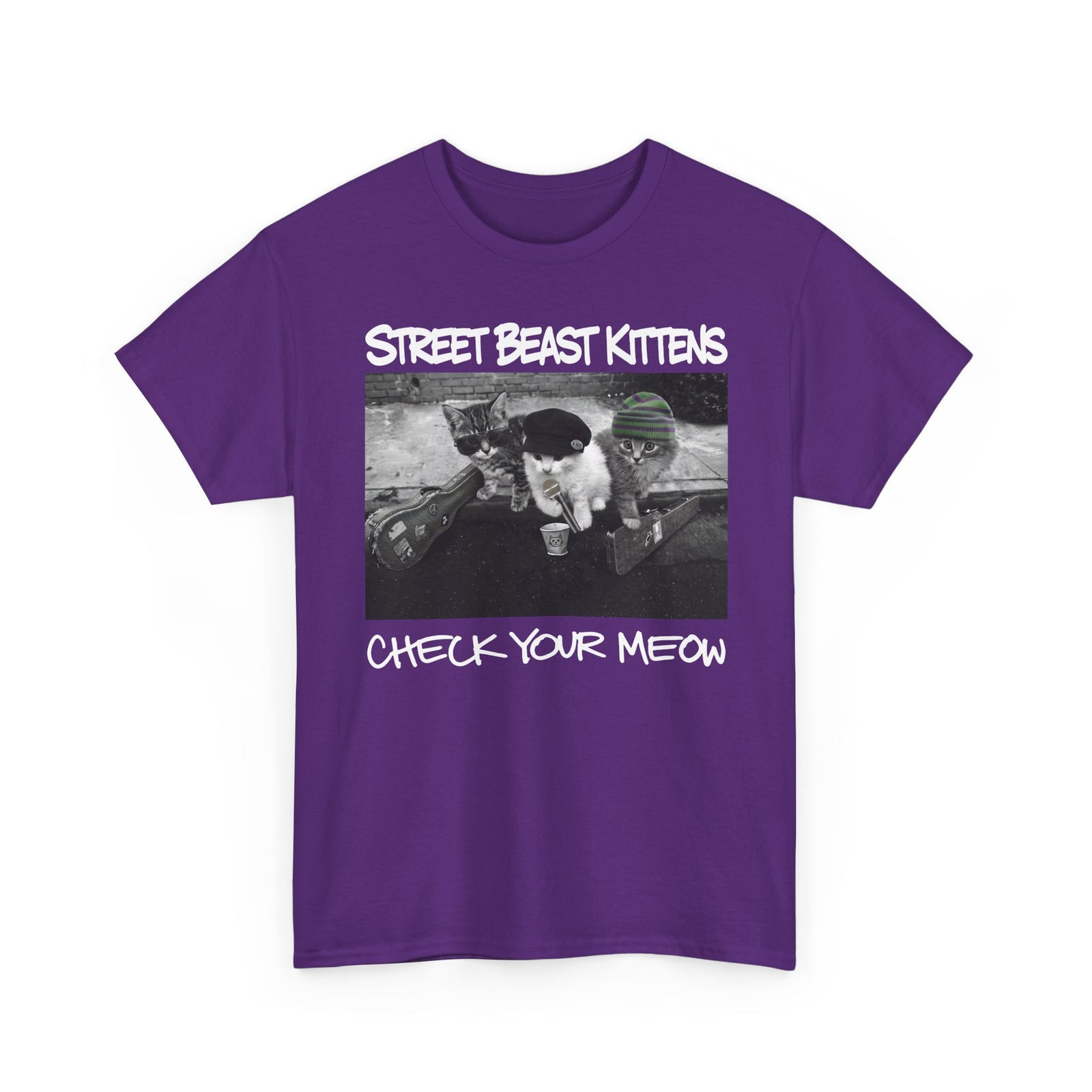 Street Beast Kittens "Check Your Meow" T-Shirt