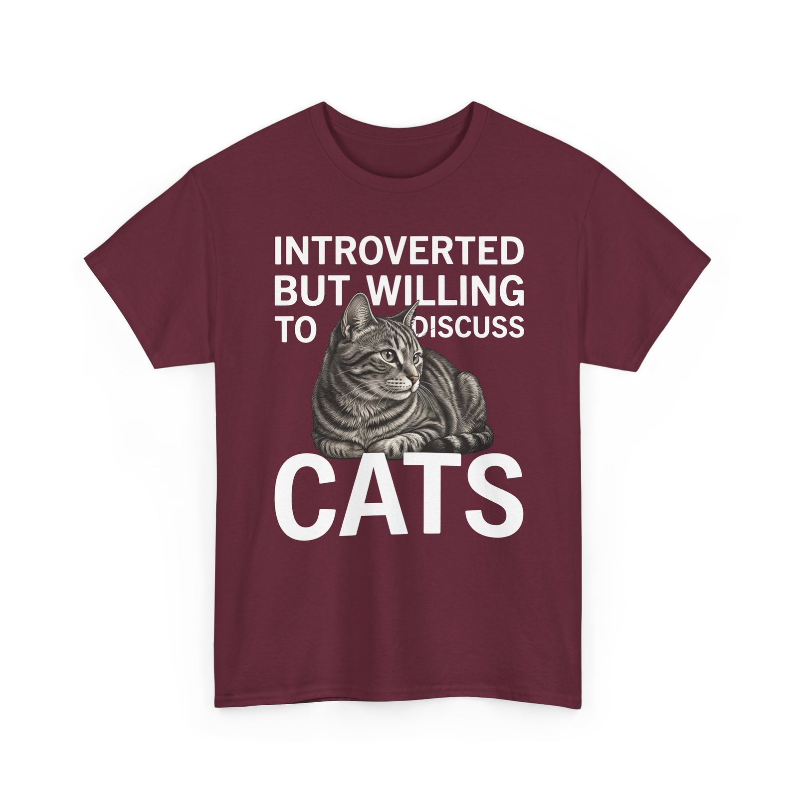 Introverted But Willing to Discuss Cats T-Shirt