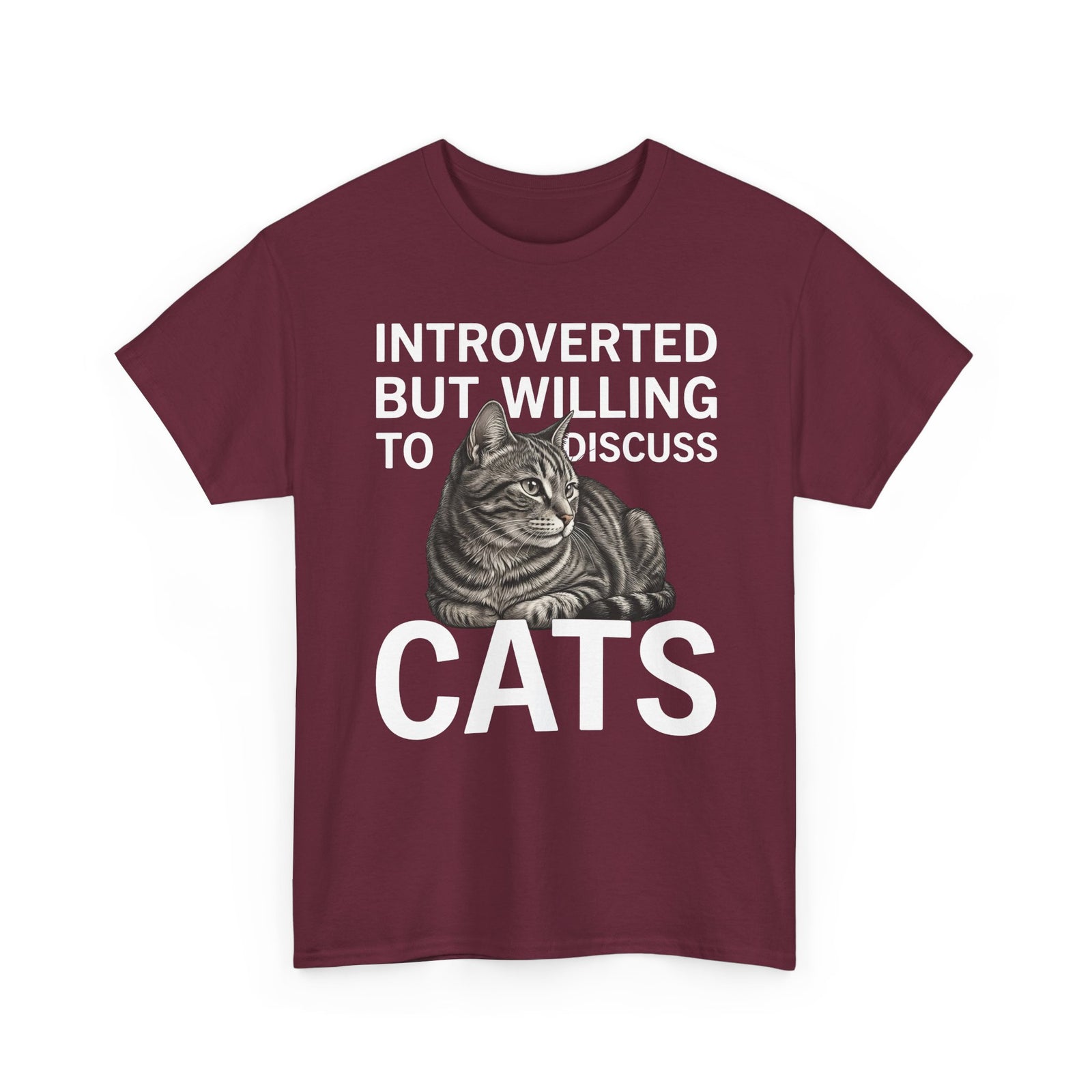 Introverted But Willing to Discuss Cats T-Shirt