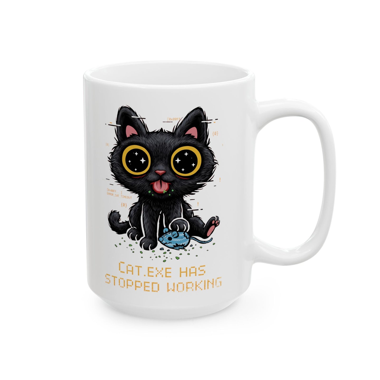 CAT.EXE Has Stopped Working Ceramic Mug