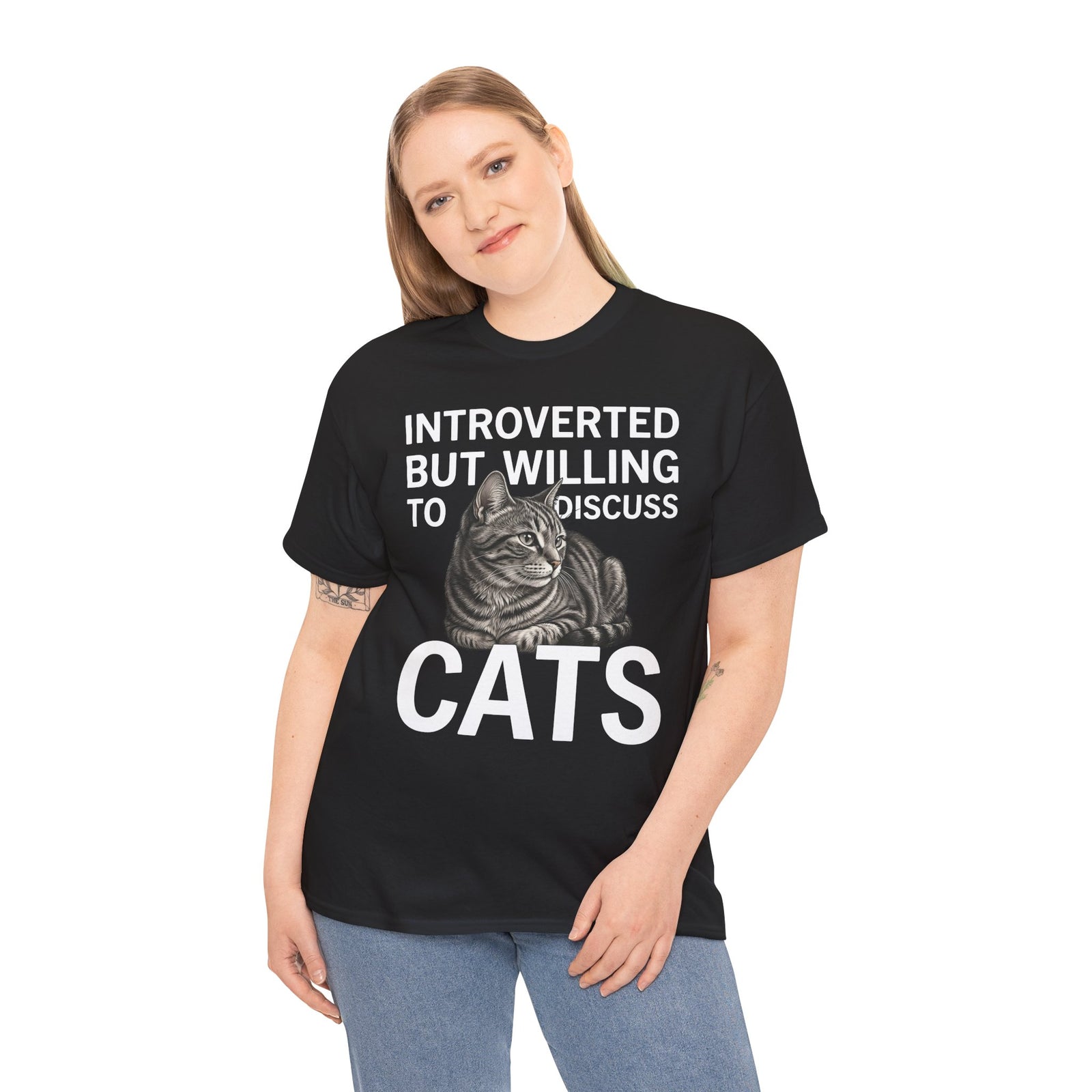 Introverted But Willing to Discuss Cats T-Shirt