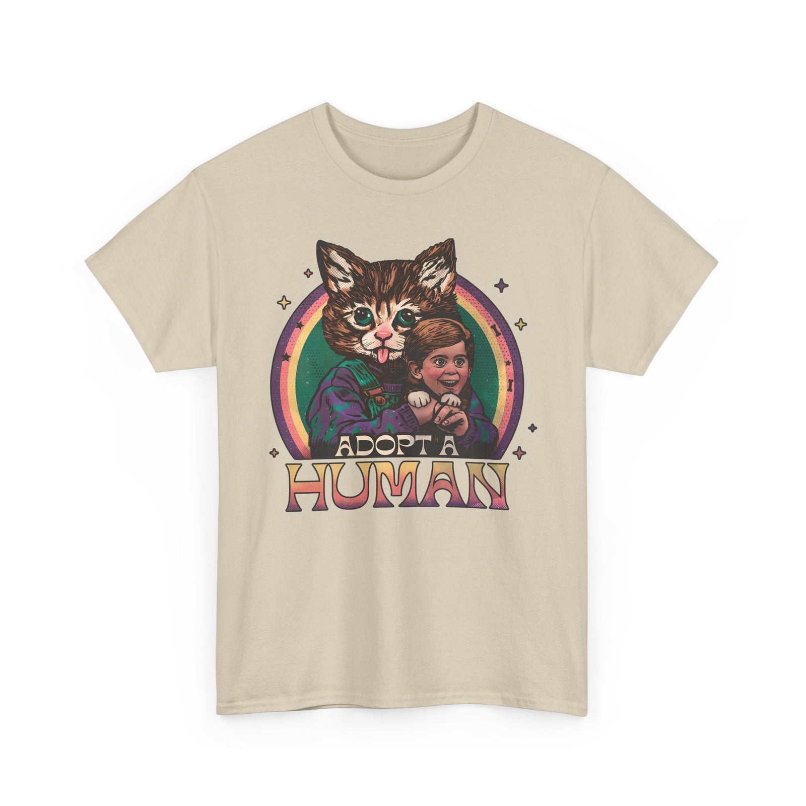 Adopt a Human Funny Cat T-Shirt