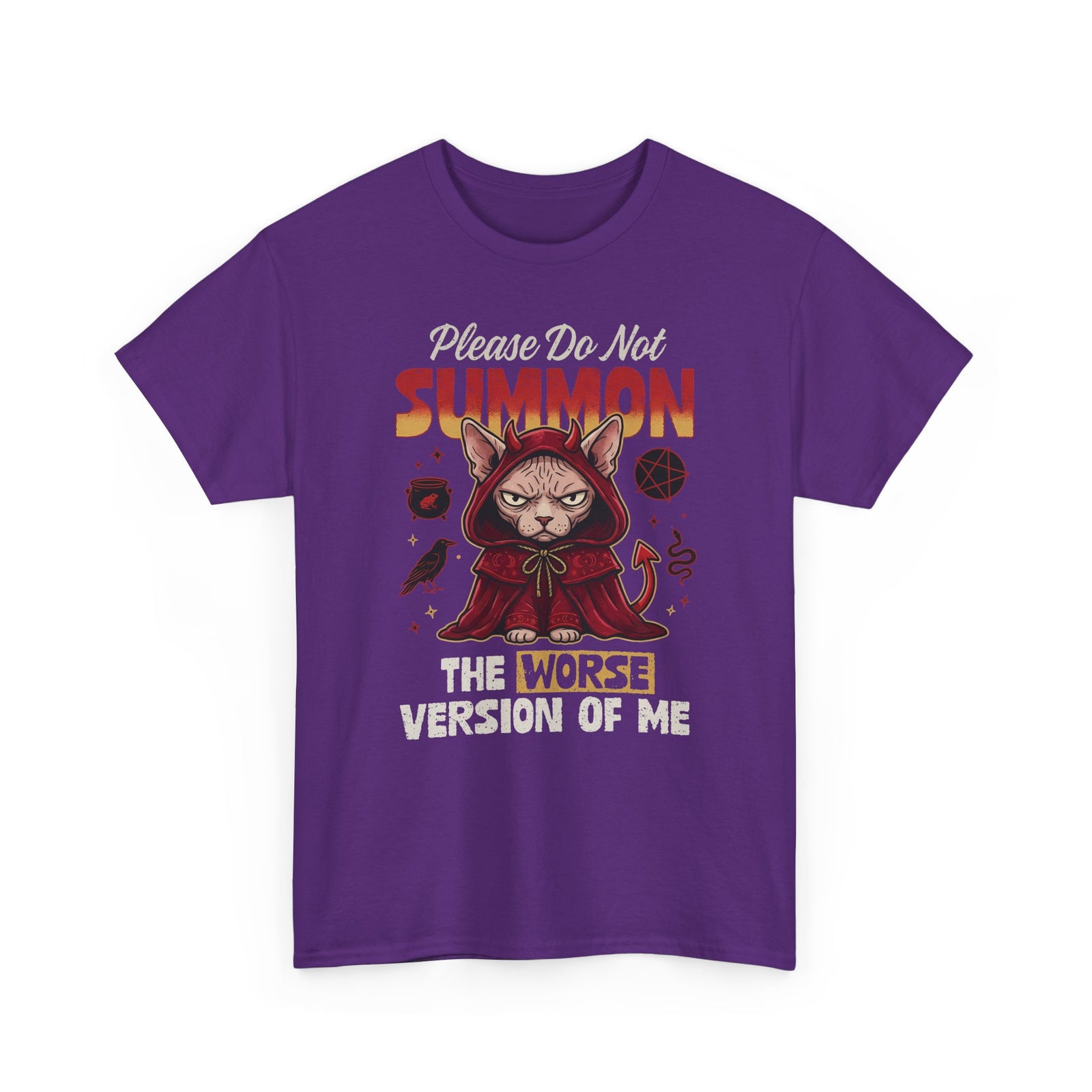 Gothic Witchy Cat T-Shirt — Witch Cat Graphic Tee