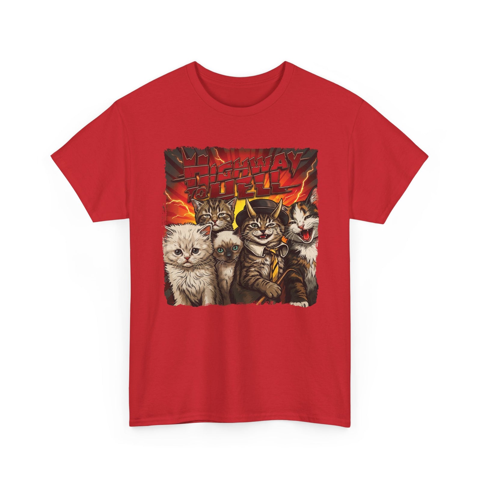 "Highway to Hell" Hard Rock Cats Parody T-Shirt