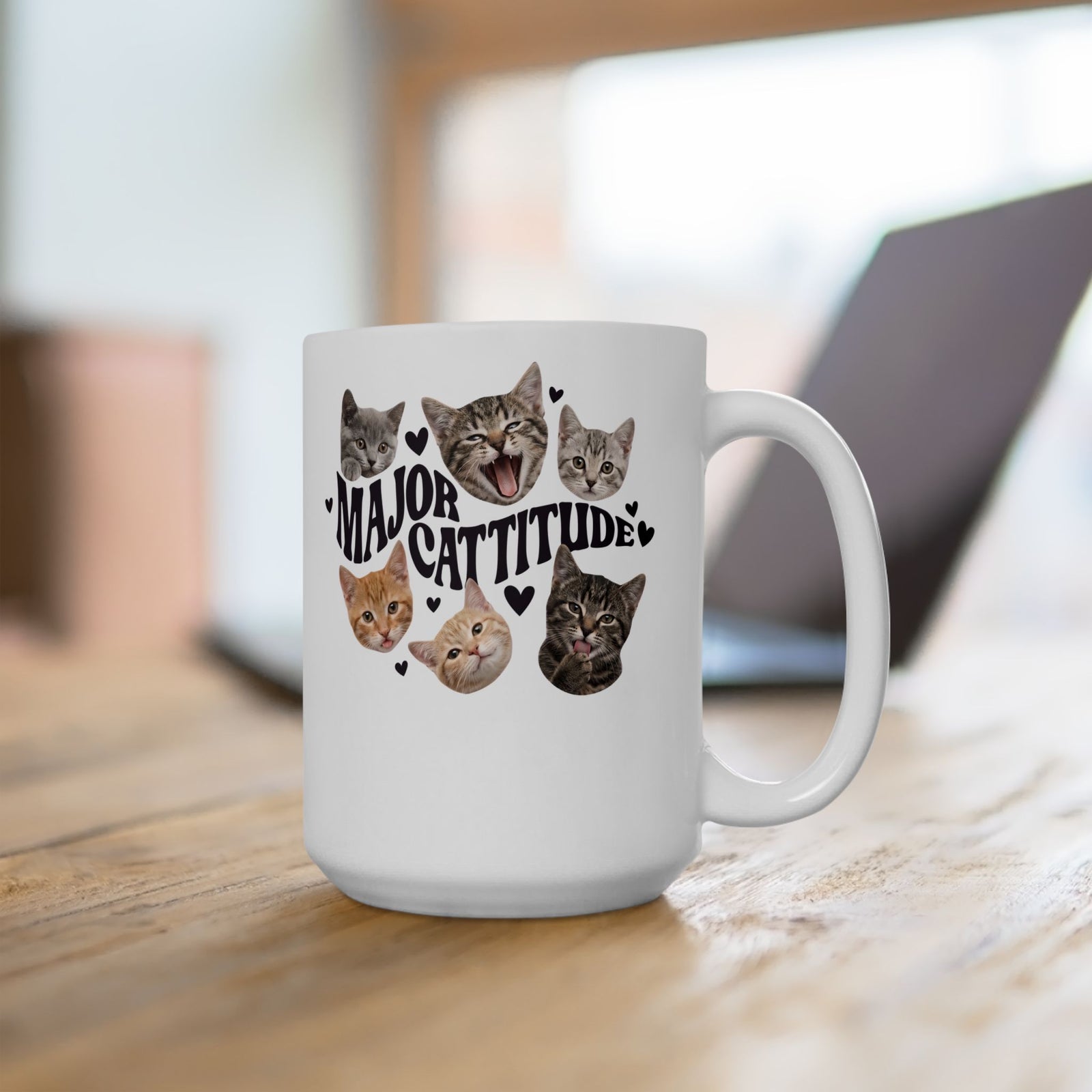 Major Cattitude Ceramic Mug Funny Cat Attitude Mug