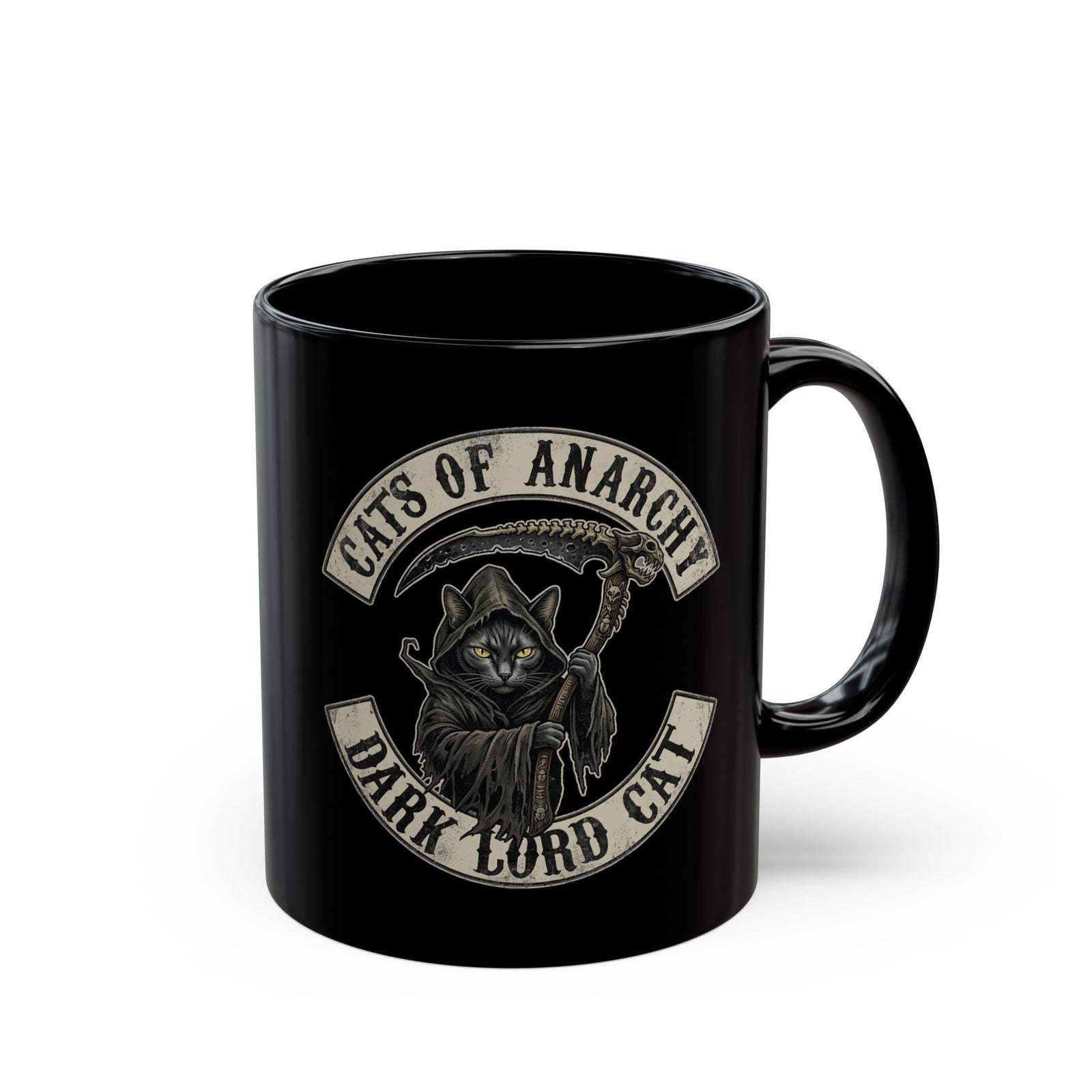 Dark Lord Cat Black Mug — Cats of Anarchy Graphic Mug