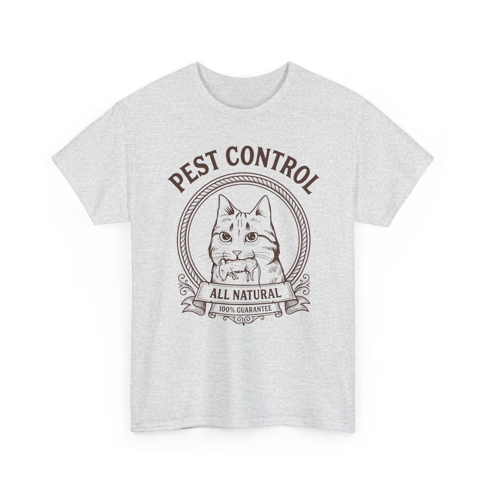 All Natural Pest Control – Funny Cat T-Shirt