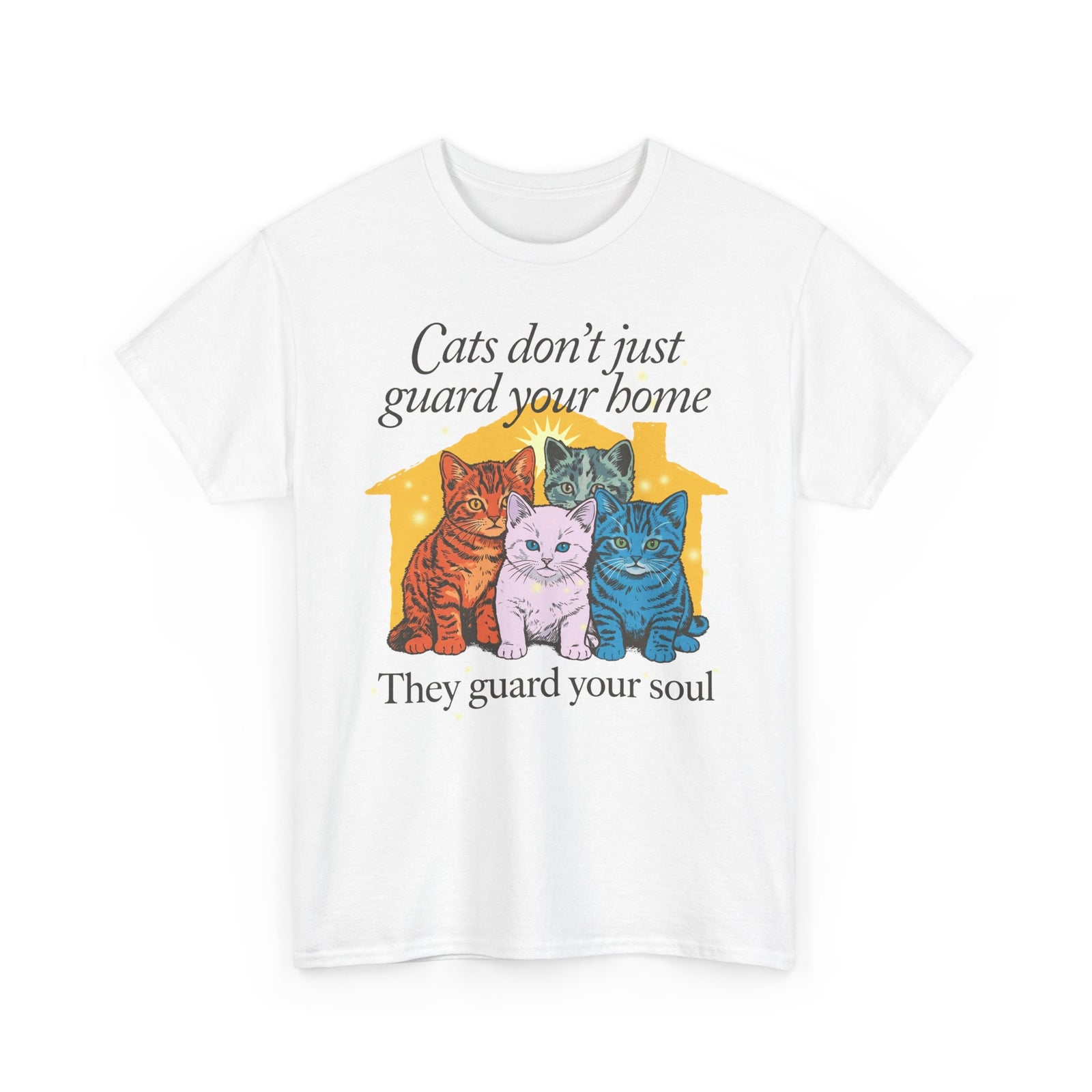 Cats Don't Just Guard Your Home T-Shirt — Funny Cat Lover Tee
