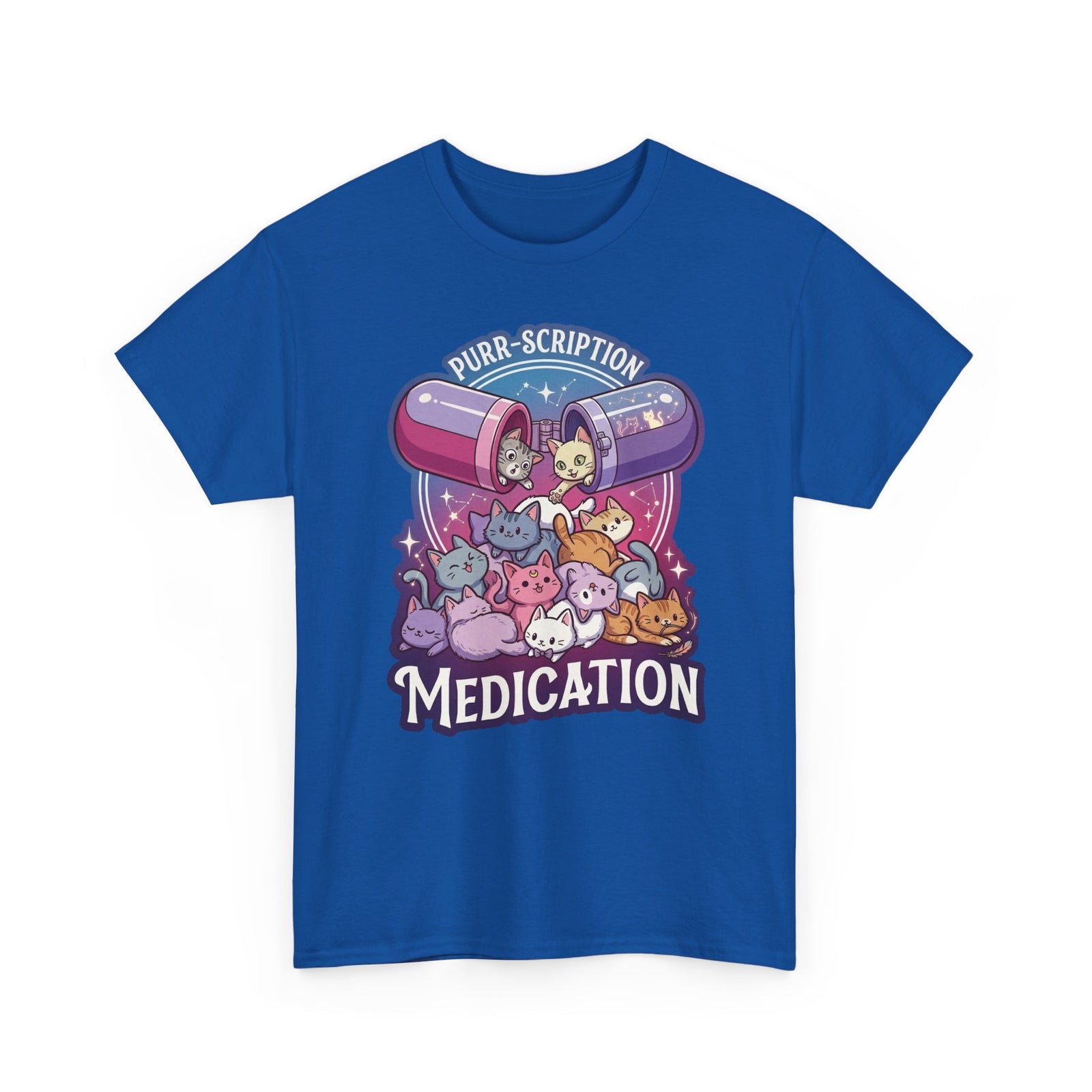 Purr‑Scription Medication Cat T-Shirt