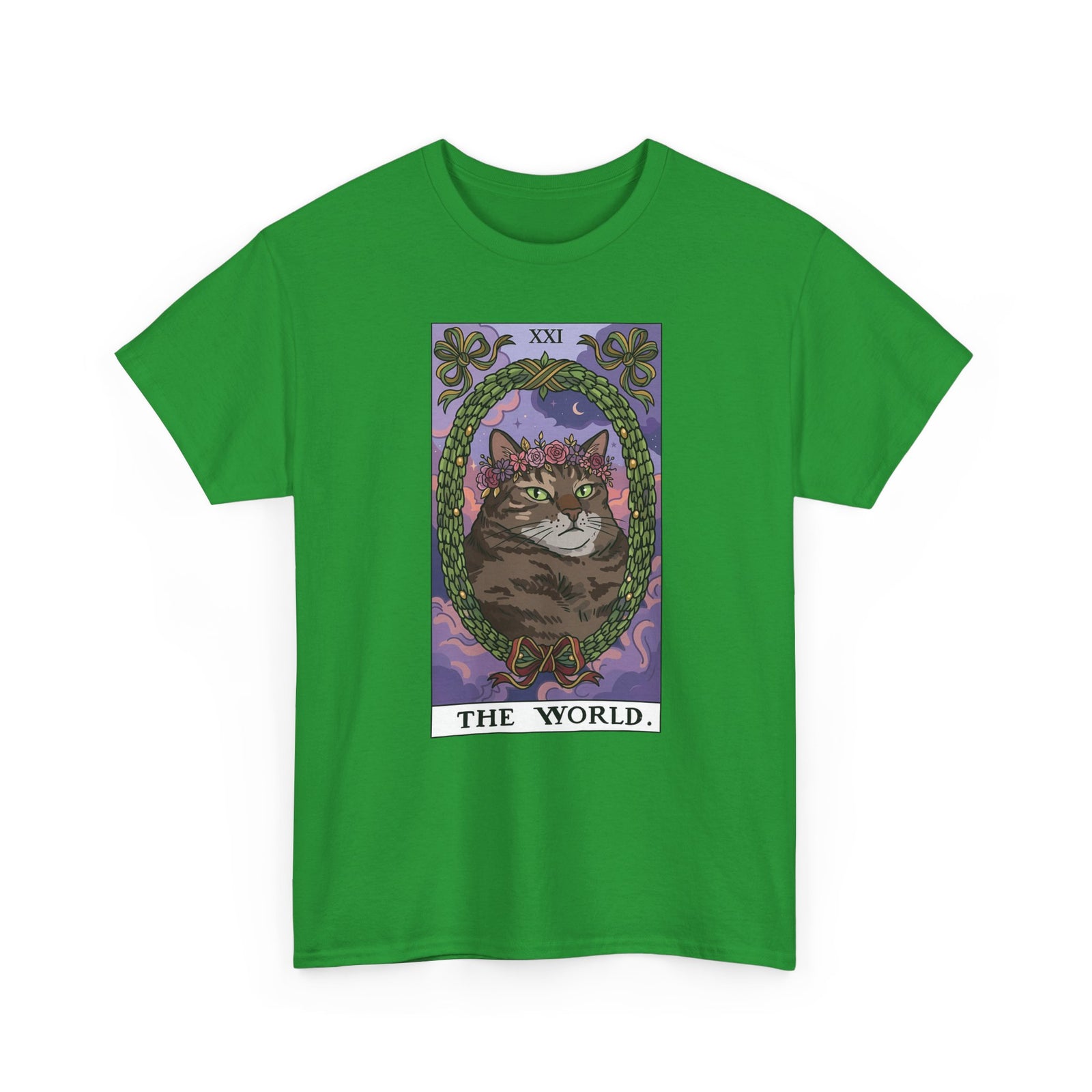 Cat the World Tarot Card T-Shirt