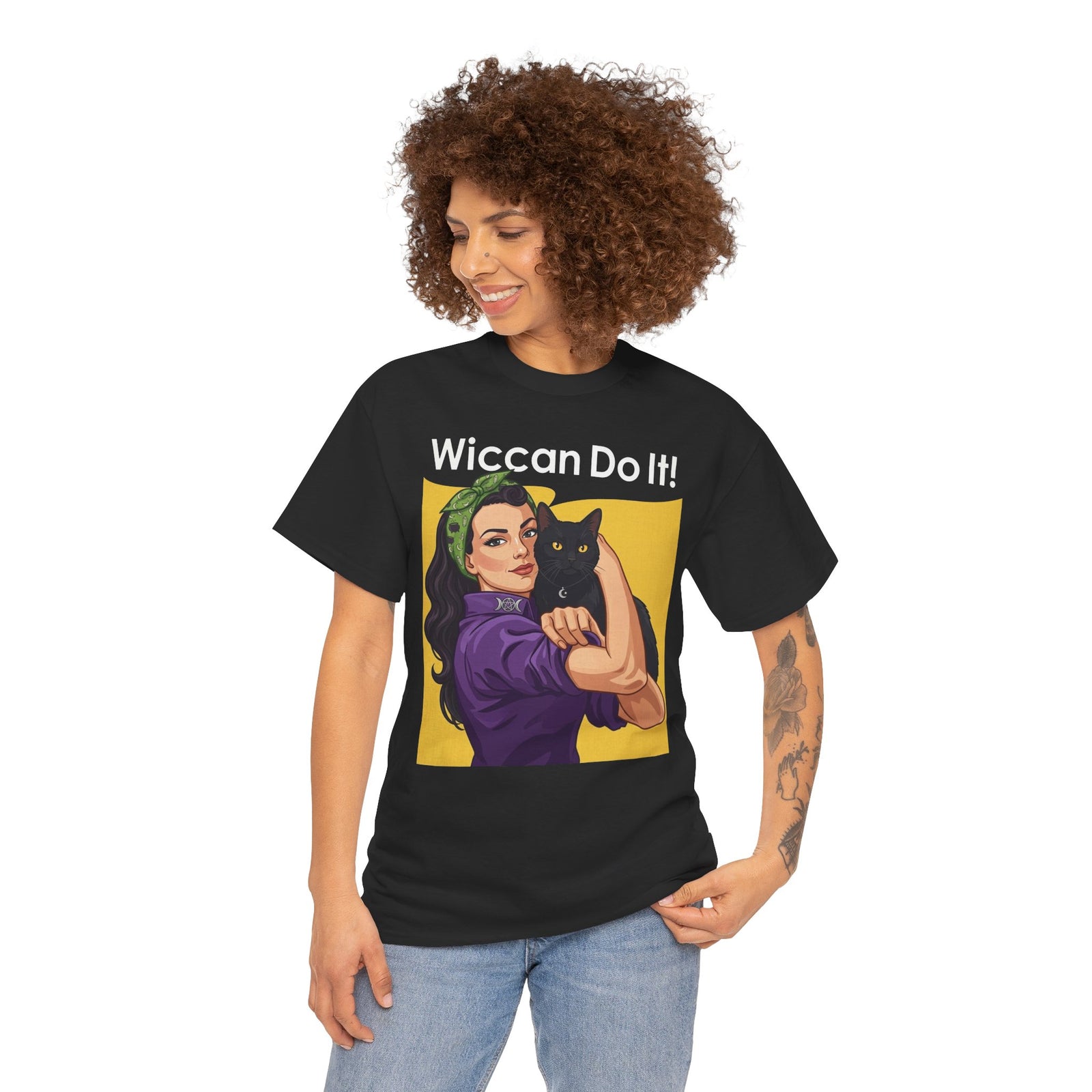 Black Cat "Wiccan Do It" T-Shirt — Witchy Wicca Magic Tee