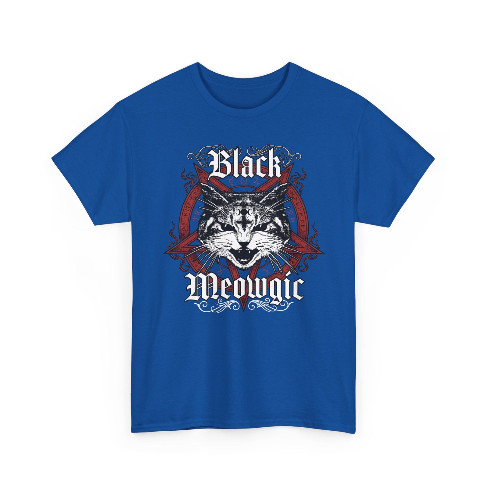 Black Meowgic T-Shirt — Cute Cat Magic Graphic Tee