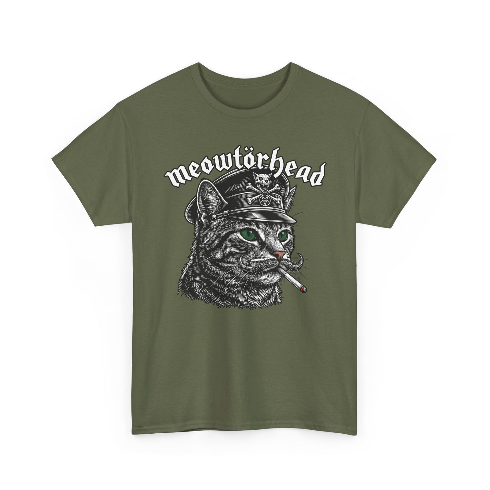 Meowtörhead Cat Band Tee — Retro Rock Cat Graphic T-Shirt