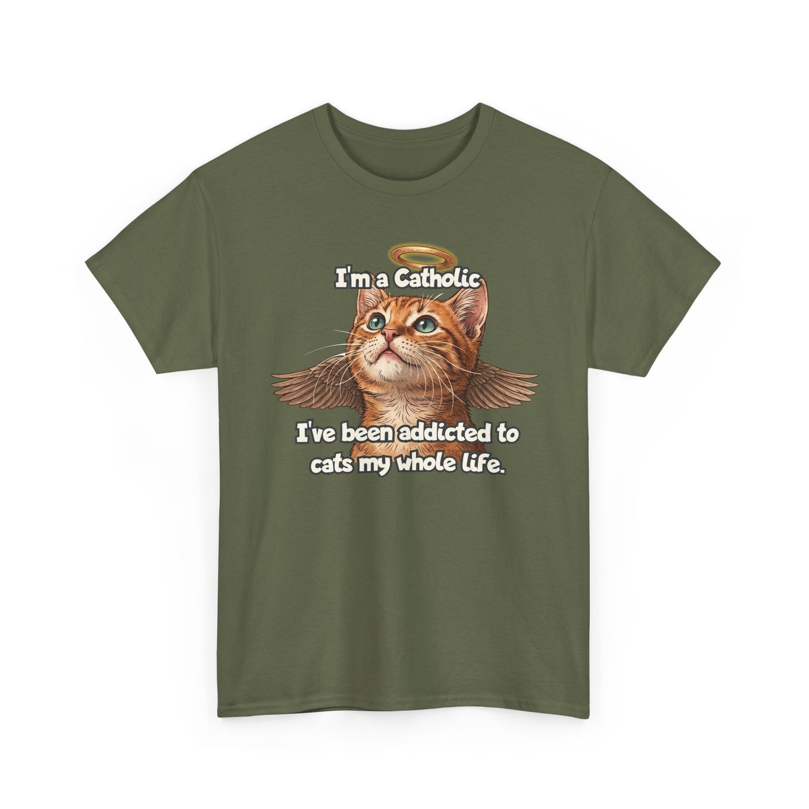 "I've Been Addicted to Cats My Whole Life" Cat Lover T-Shirt