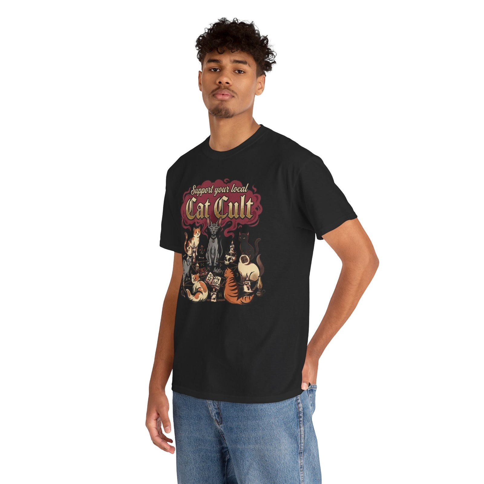 Support Your Local Cat Cult T-Shirt — Funny Cat Lover Tee