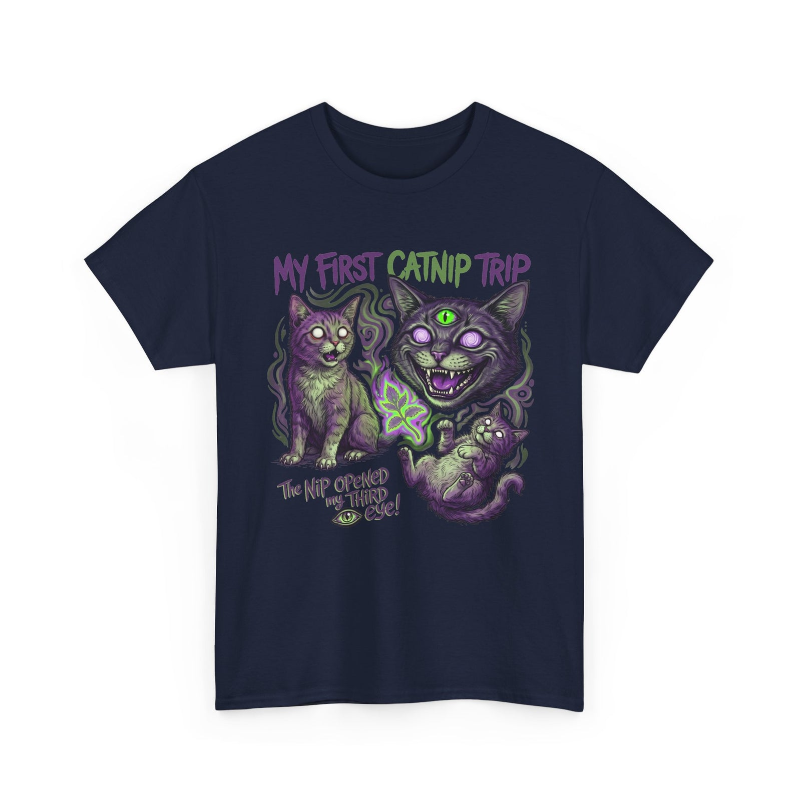 My First Catnip Trip Opened My Third Eye Shirt — Psychedelic Cat T-Shirt