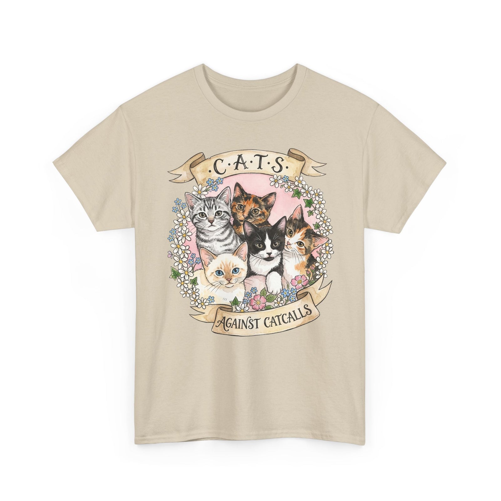 Cat Against Catcalls T-Shirt — Feminist Anti-Harassment Tee