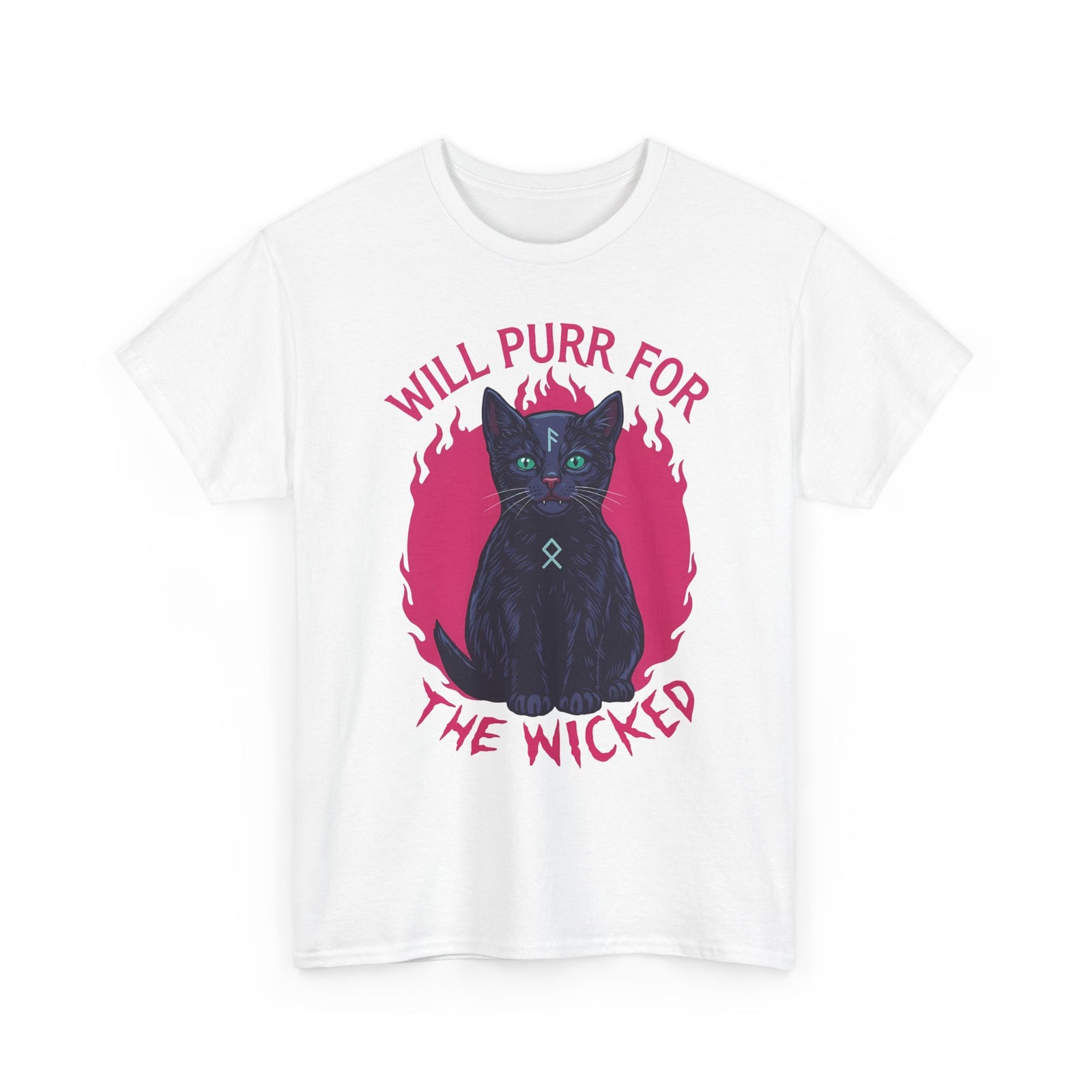 Will Purr For the Wicked Black Cat T-Shirt