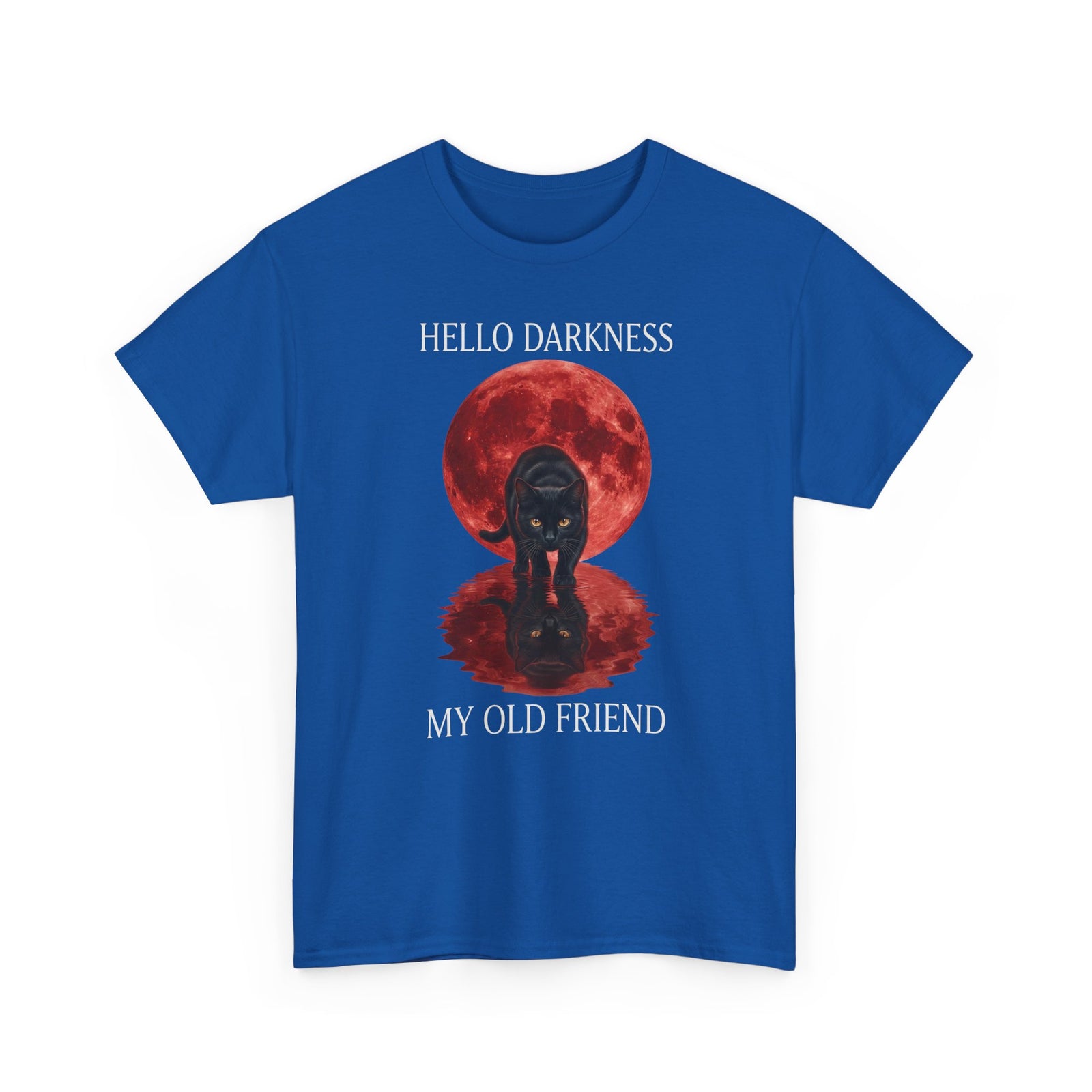 Hello Darkness My Old Friend Black Cat T-Shirt