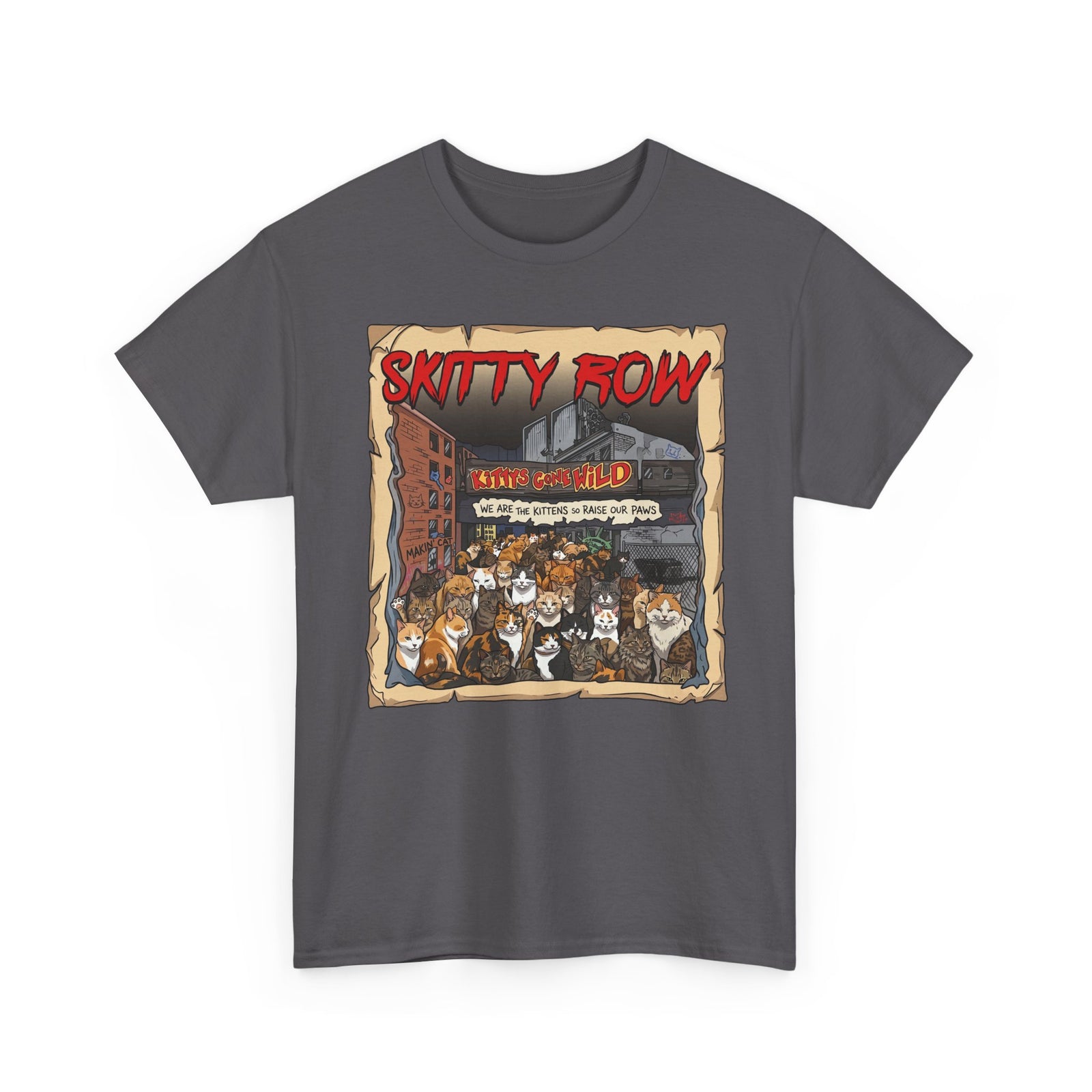 Skitty Row Cat Parody T-Shirt