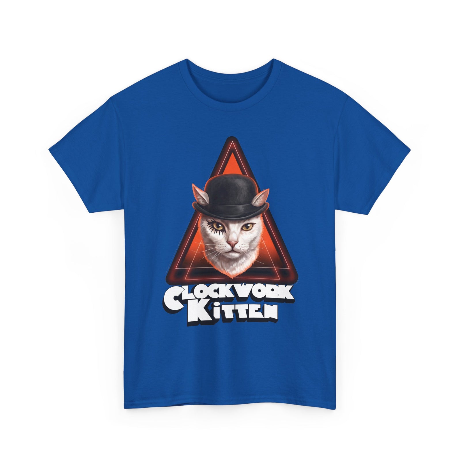 Clockwork Kitten T-Shirt — Funny Clockwork Orange Cat Parody Tee