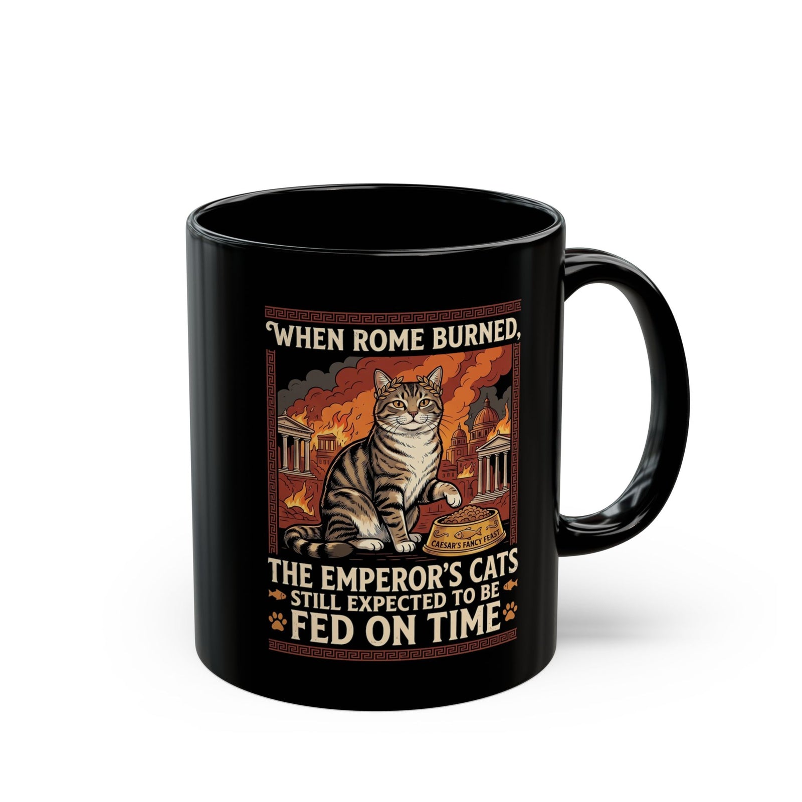 Ancient Roman 'Caesar' Cat Lover Mug