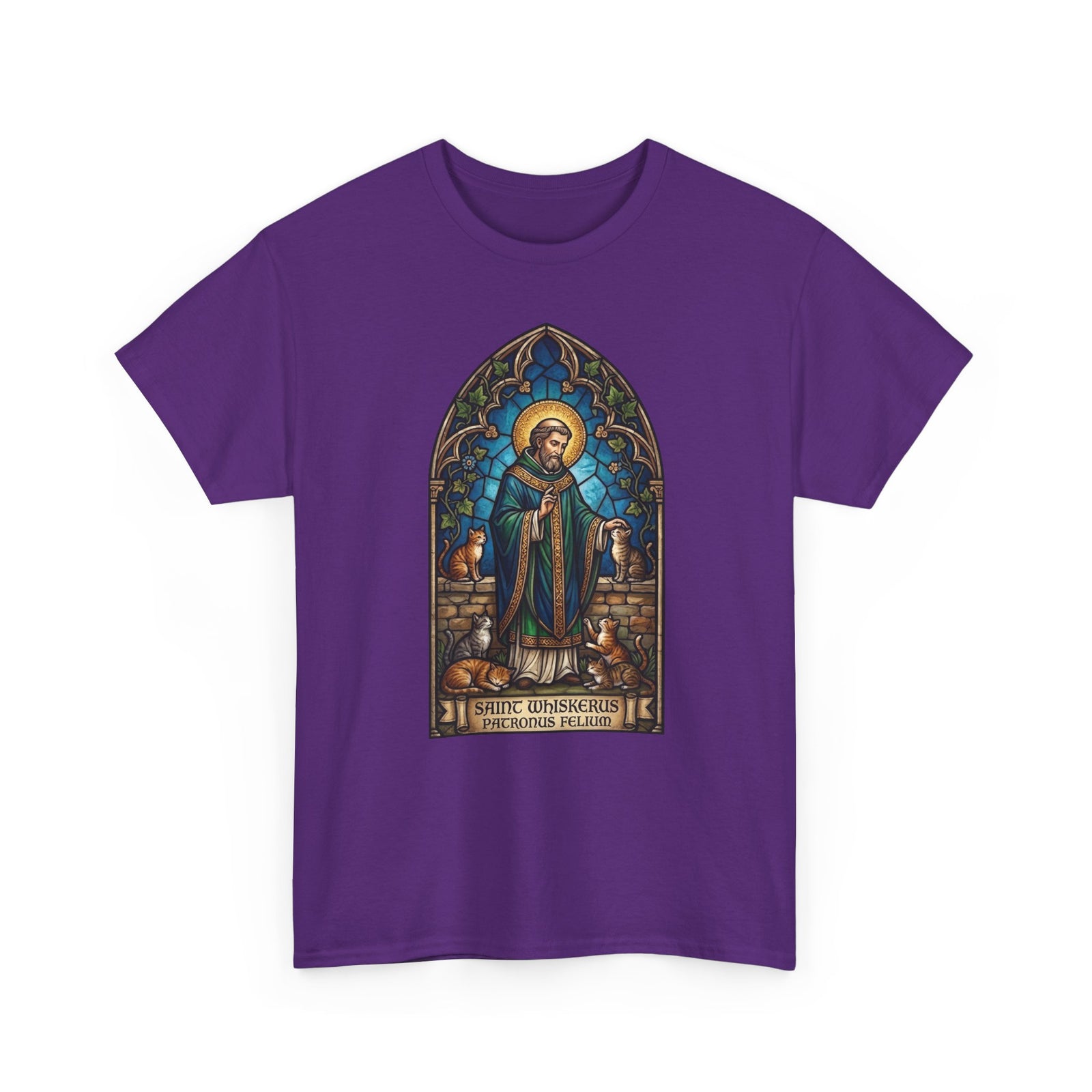 Patronus Felium 'Saint Whiskerus' T-Shirt