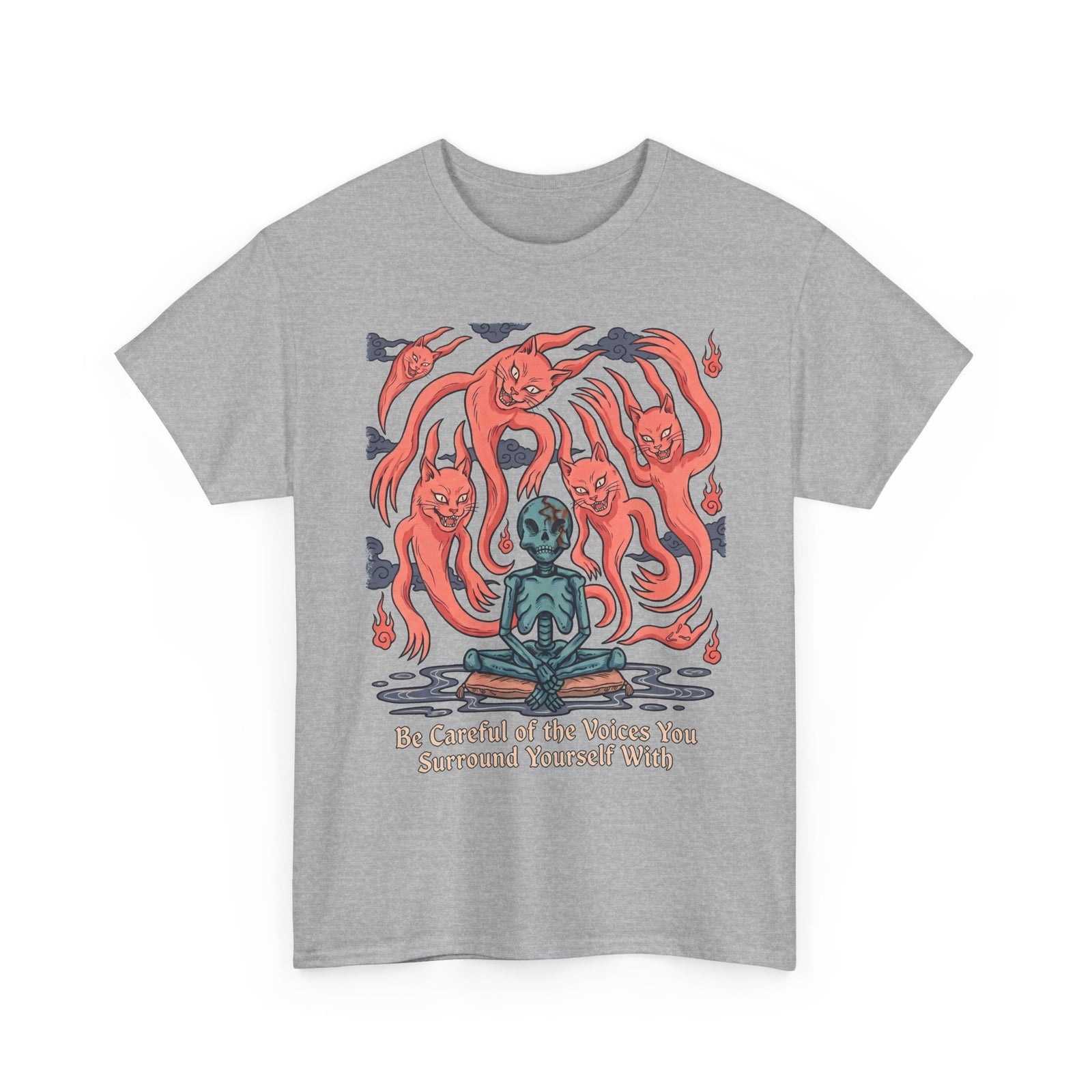 Be Careful Of The Voices You Surround Yourself With — Yokai Ghost Cat Art