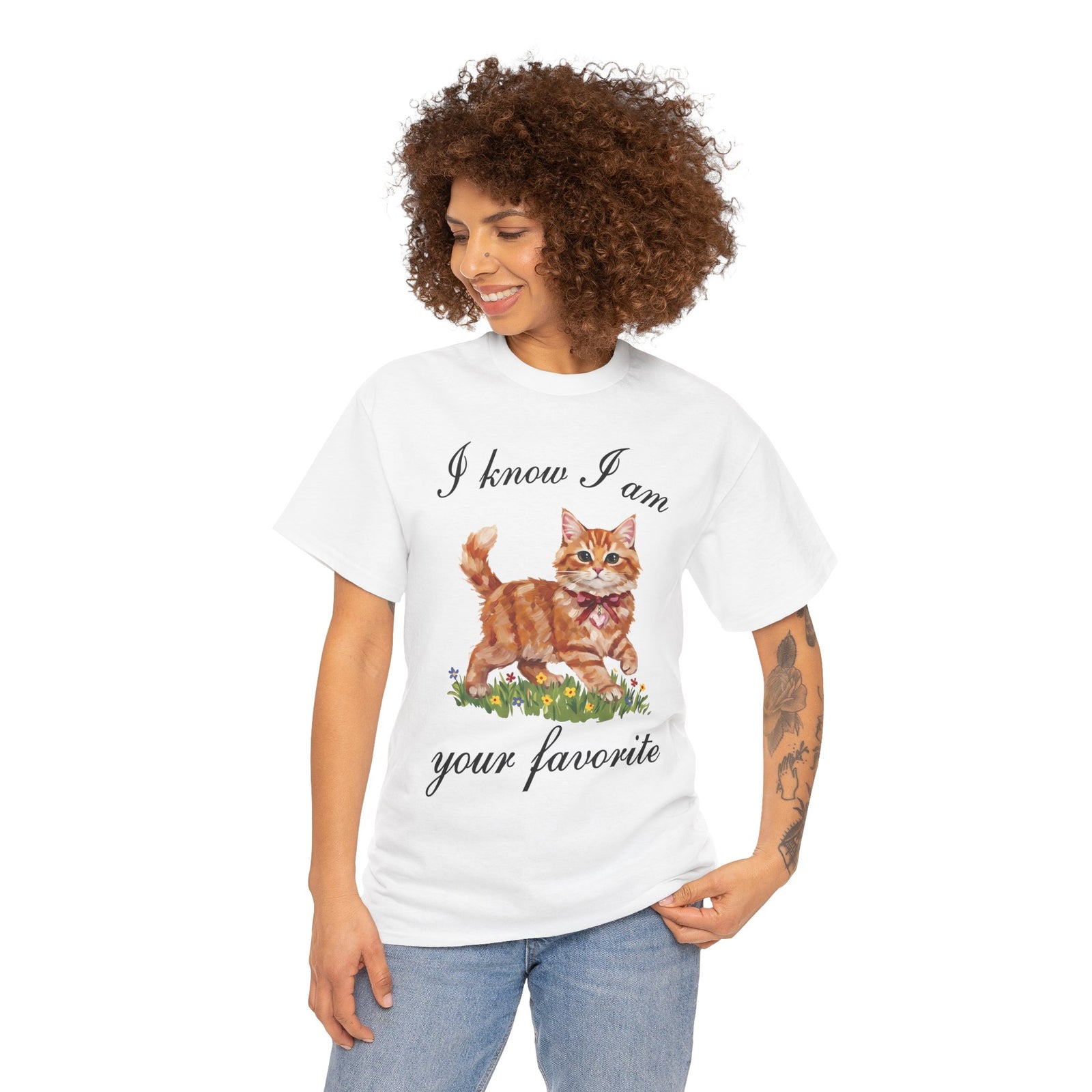 I Know I Am Your Favorite T-Shirt — Funny Sassy Orange Cat Tee