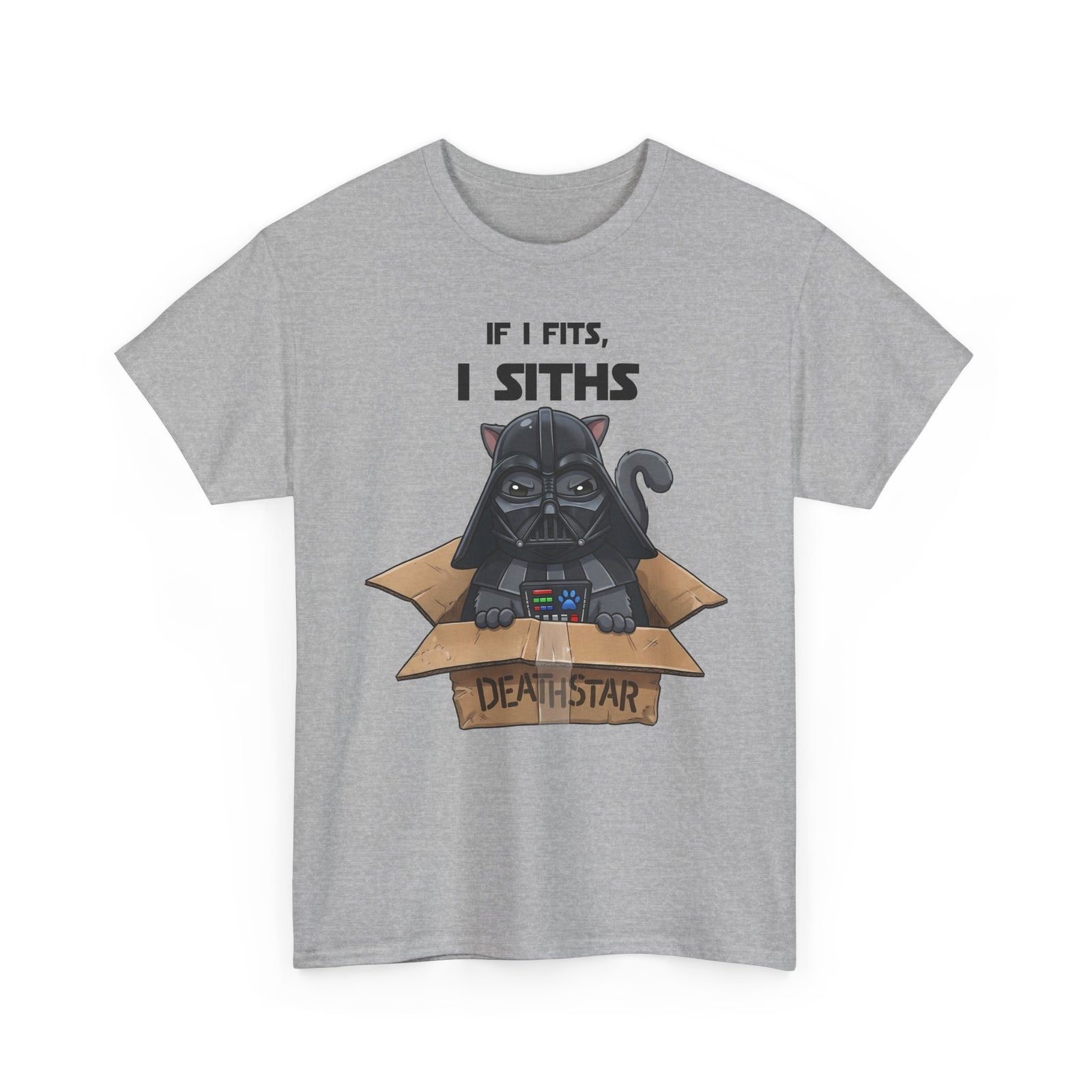 Space Villain Kitten Retro Galaxy Cat T-Shirt Funny Cat in Box Graphic Tee