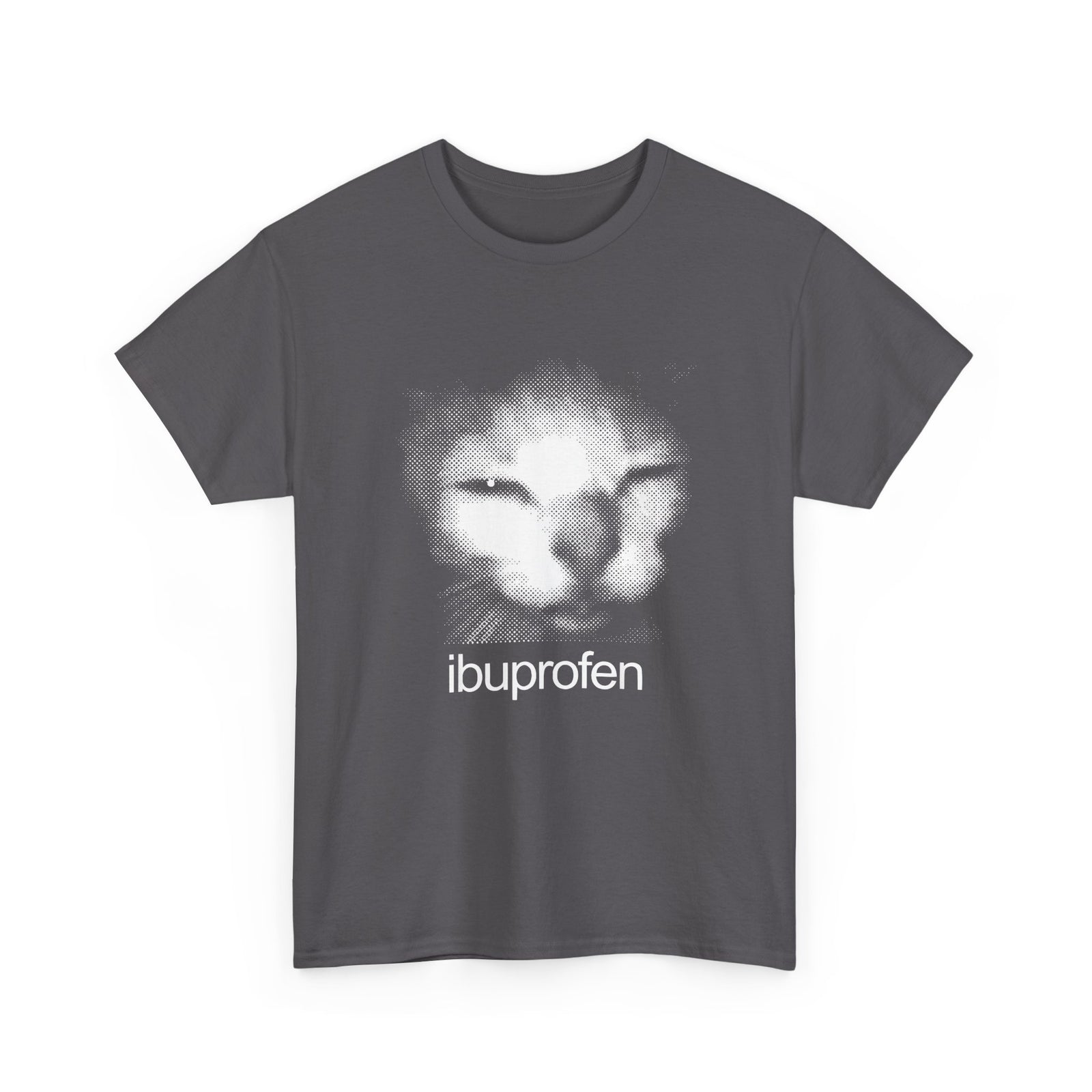 Funny Cat Meme Ibuprofen T-Shirt Humorous Pain Relief Graphic Tee